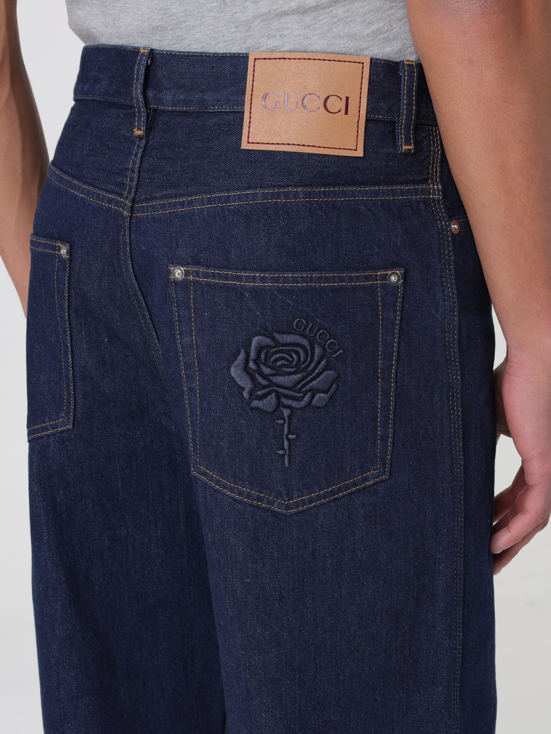 GUCCI JEANS: Jeans men Gucci, Blue - Img 5