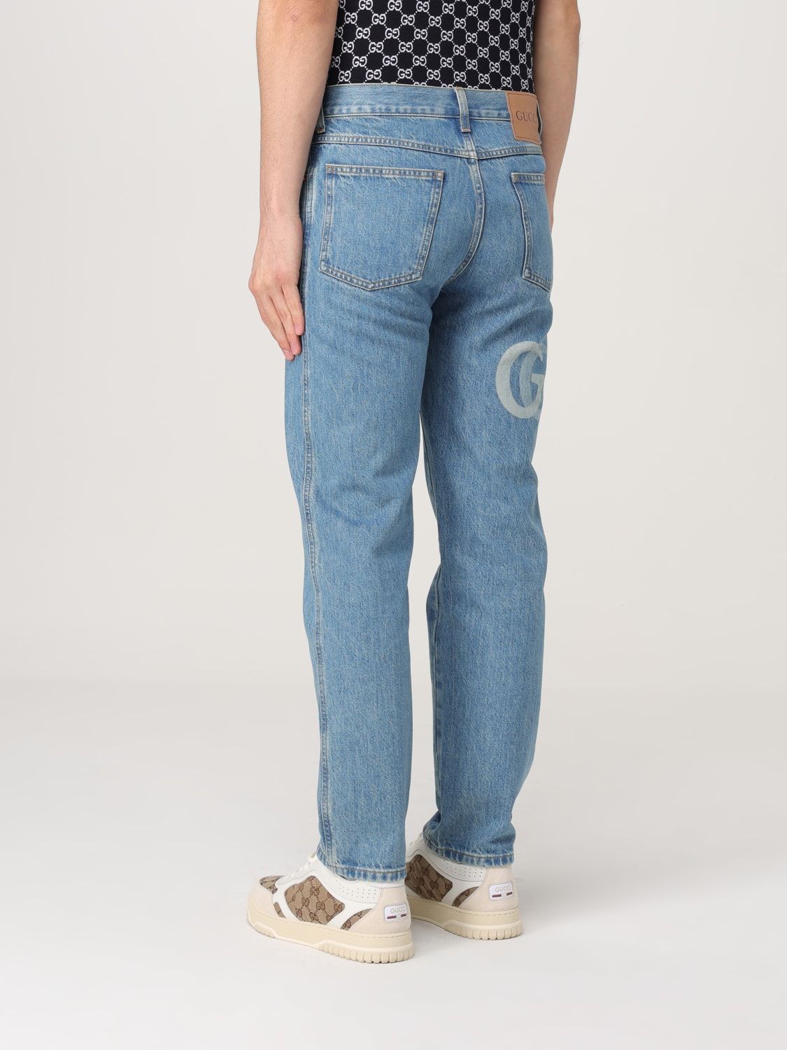 GUCCI JEANS: Jeans men Gucci, Denim - Img 3