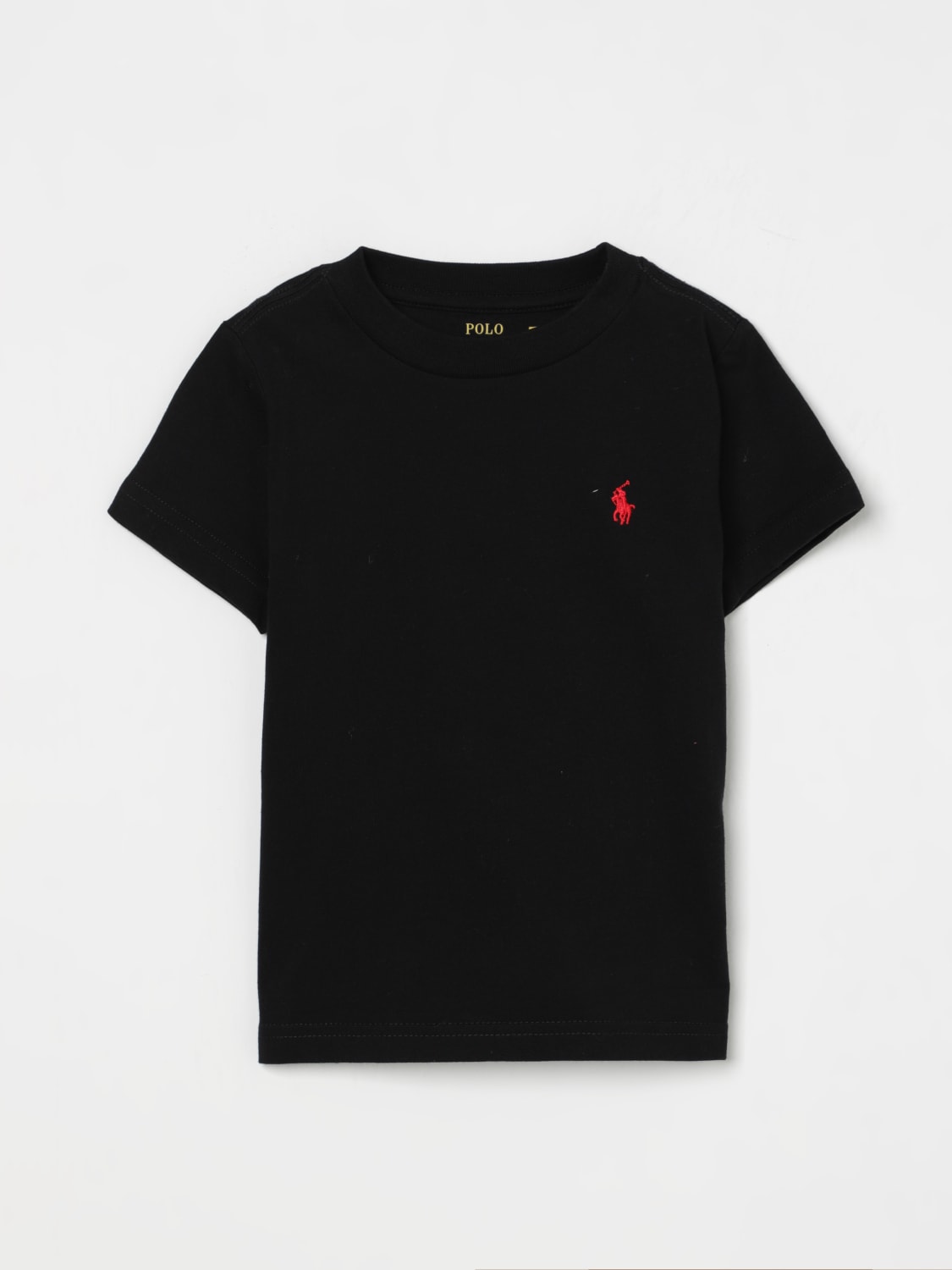 POLO RALPH LAUREN T-SHIRT: T-shirt kids Polo Ralph Lauren, Black - Img 1