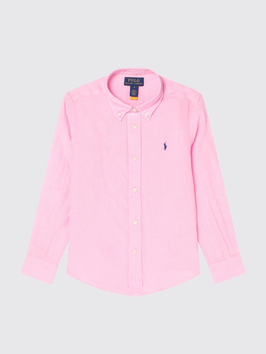 POLO RALPH LAUREN HEMD: Hemd kinder Polo Ralph Lauren, Pink - Img 1