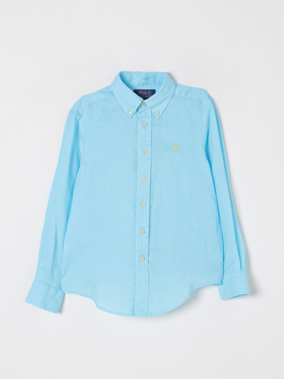POLO RALPH LAUREN SHIRT: Shirt kids Polo Ralph Lauren, Blue - Img 1