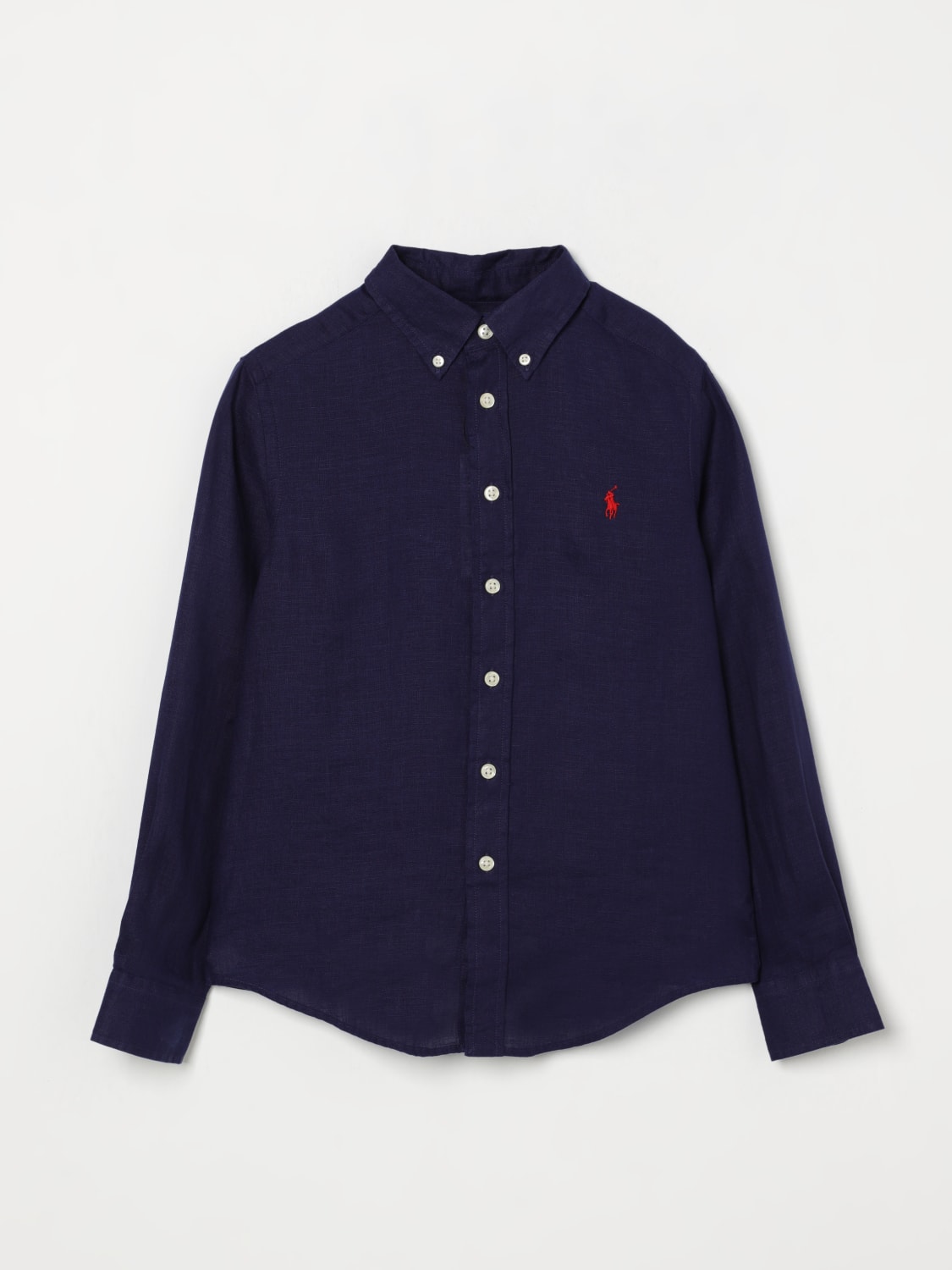 POLO RALPH LAUREN SHIRT: Shirt kids Polo Ralph Lauren, Navy - Img 1