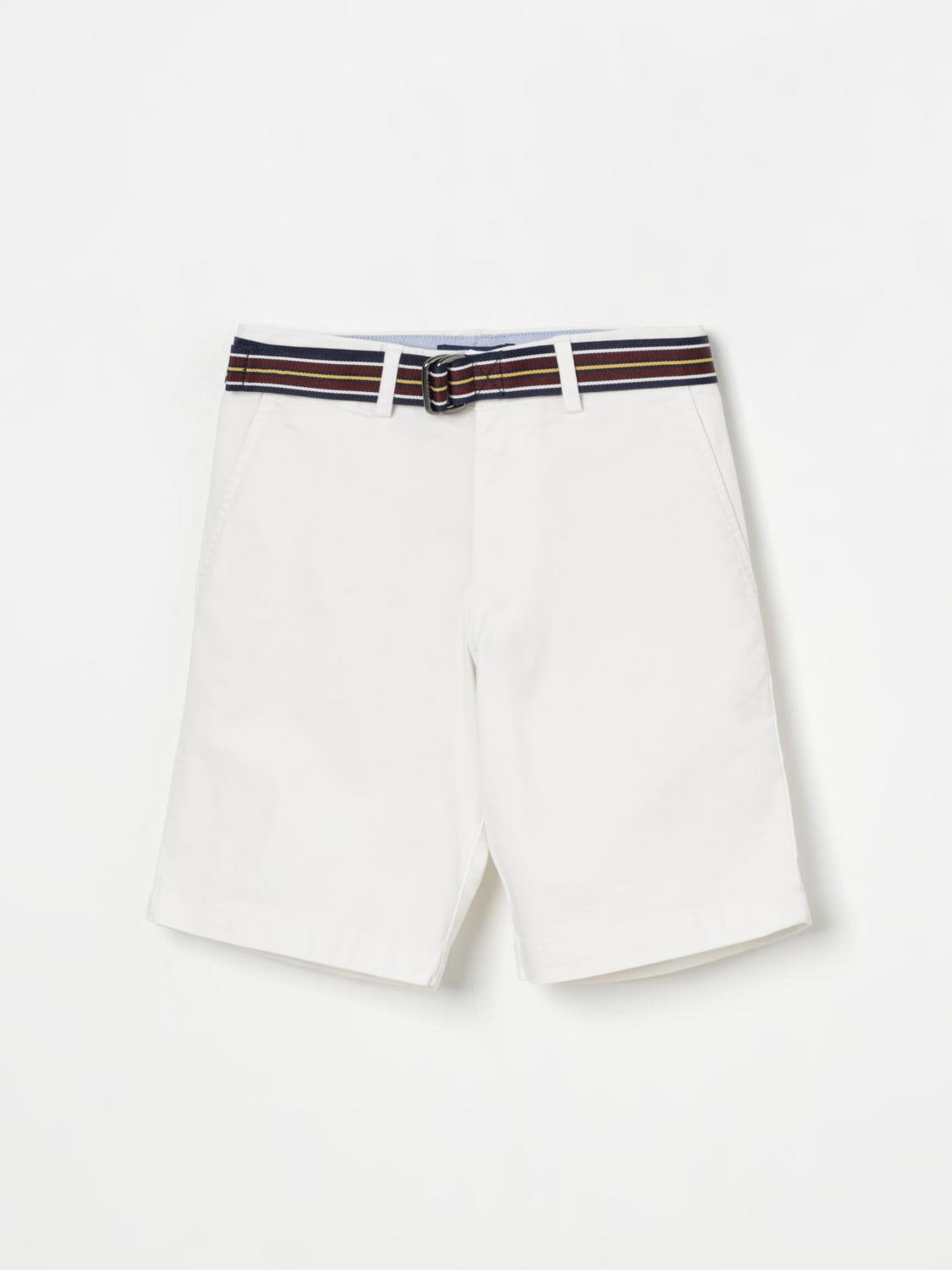 POLO RALPH LAUREN PANTALONES CORTOS: Pantalón corto niños Polo Ralph Lauren, Blanco - Img 1