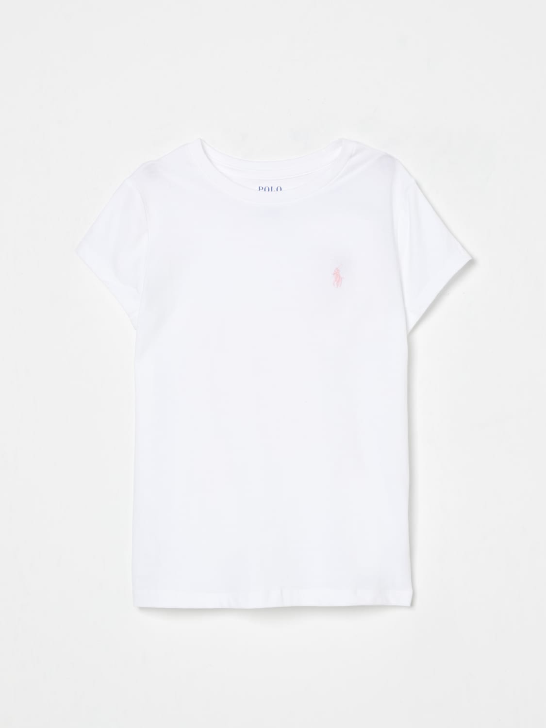 POLO RALPH LAUREN T-SHIRT: T-shirt in cotone con logo Polo Ralph Lauren, Bianco - Img 1