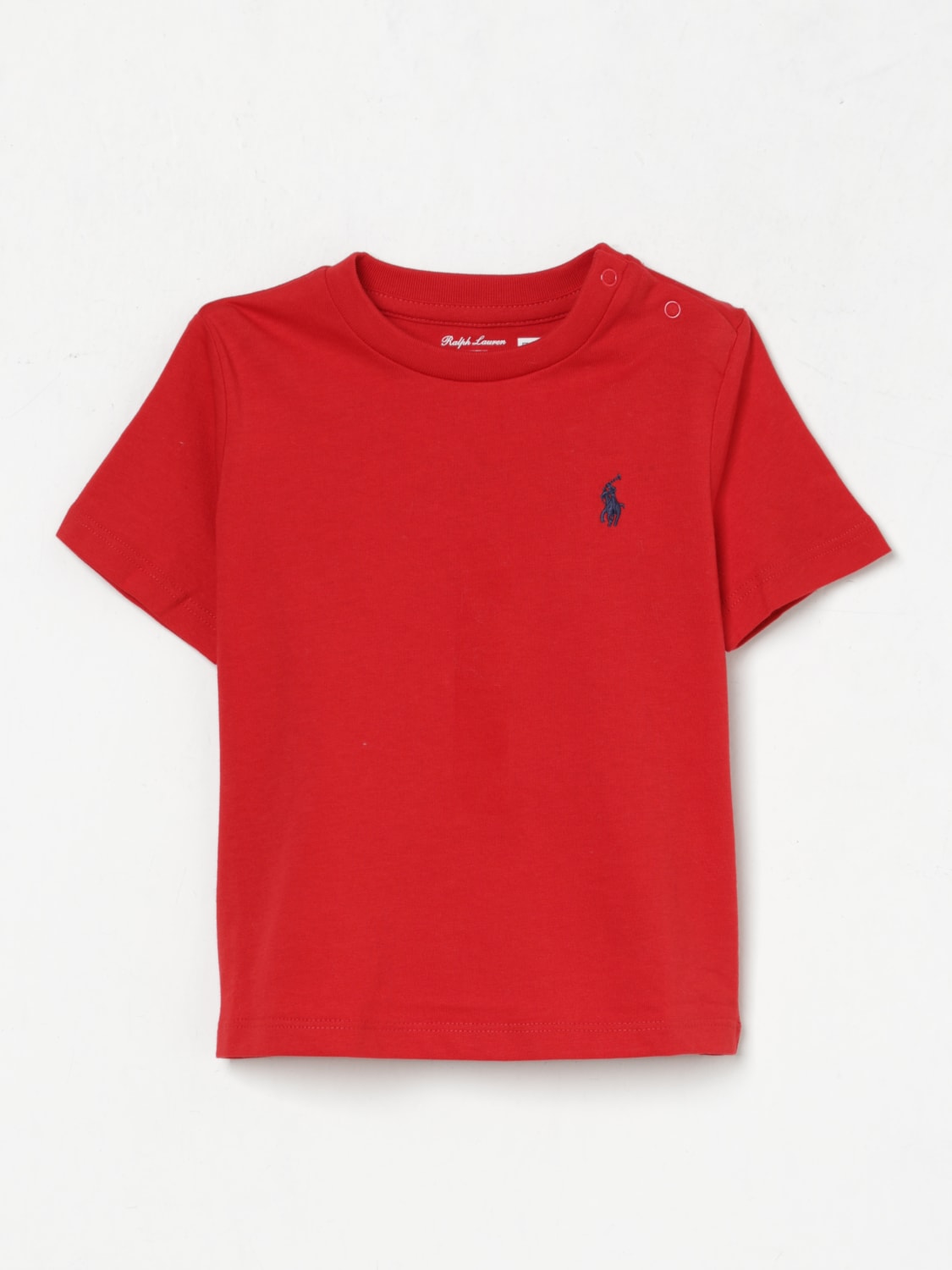 POLO RALPH LAUREN T-SHIRT: T-shirt kids Polo Ralph Lauren, Red - Img 1