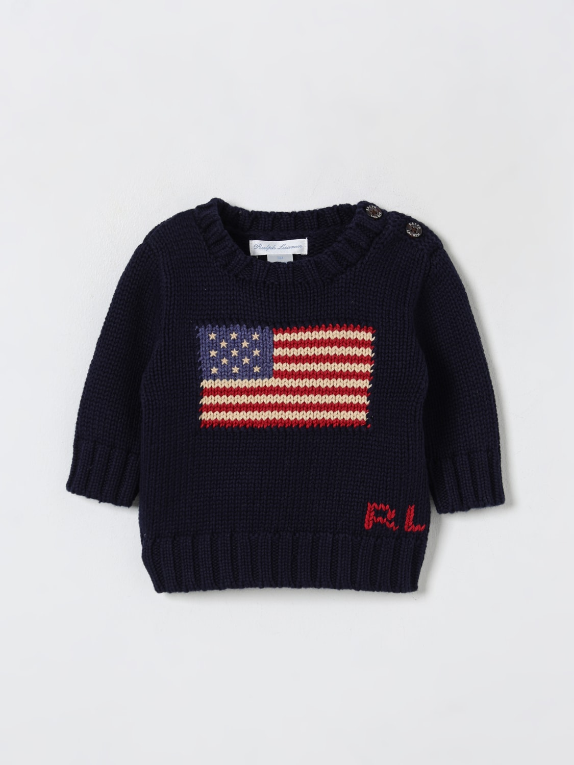POLO RALPH LAUREN SWEATER: Sweater kids Polo Ralph Lauren, Blue - Img 1