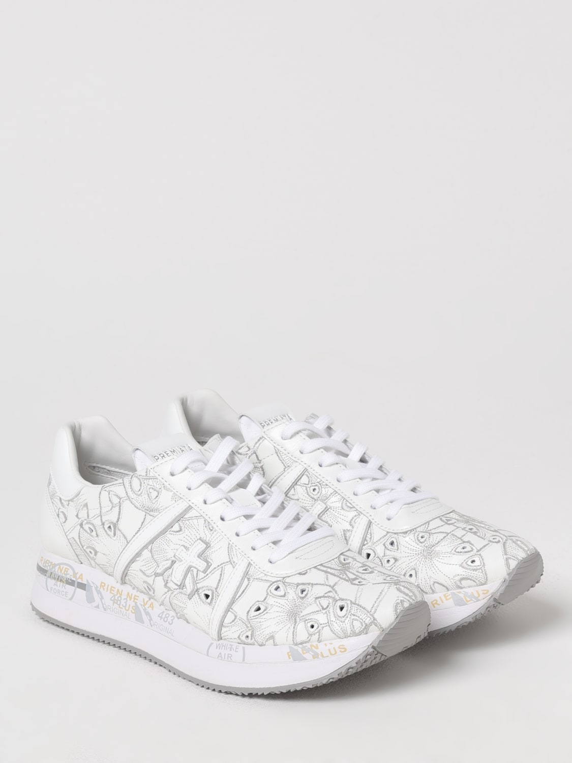 PREMIATA: Sneakers woman - White | Premiata sneakers CONNY