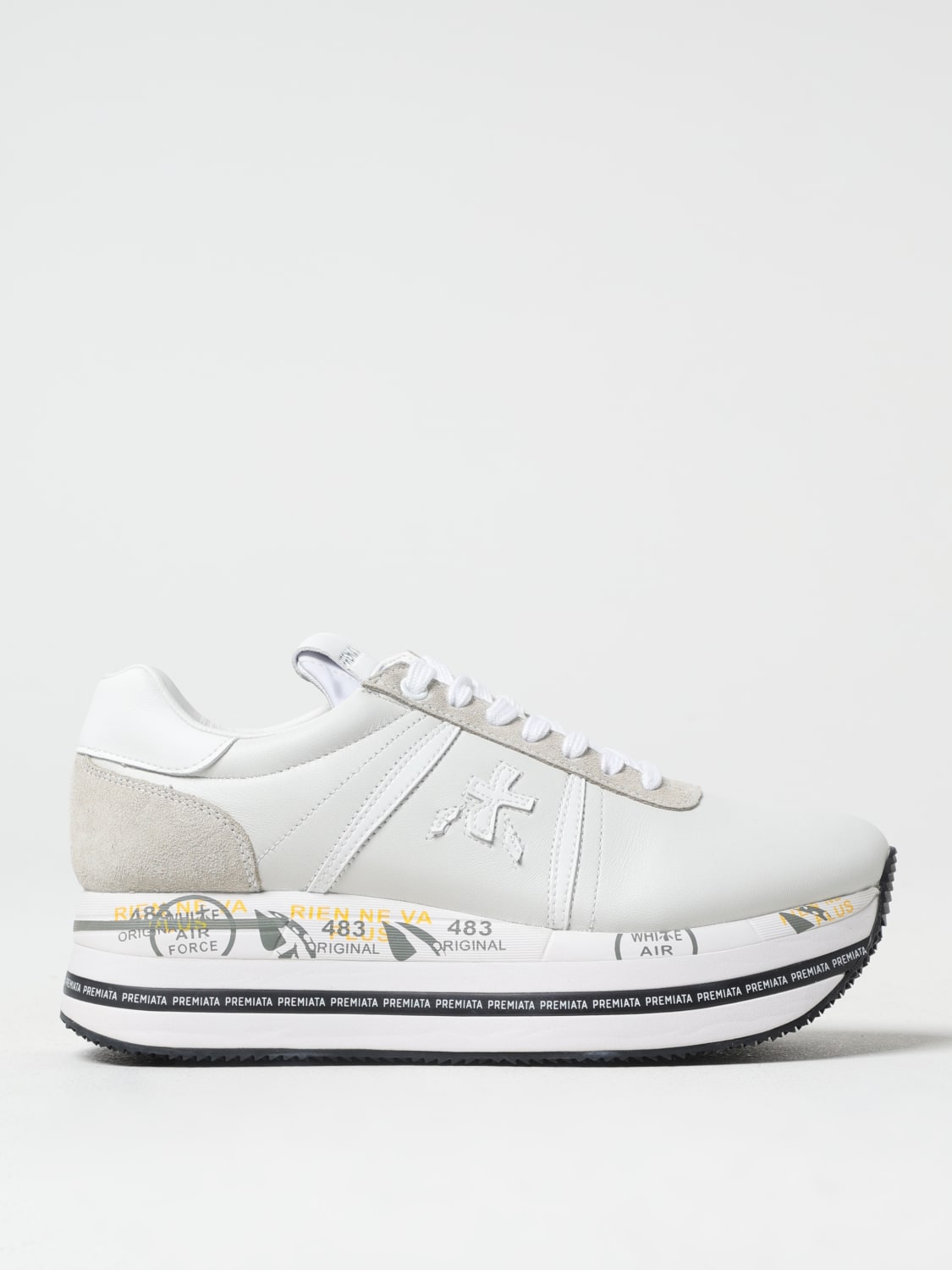 PREMIATA SNEAKERS: Sneakers Beth Premiata in pelle , Bianco - Img 1