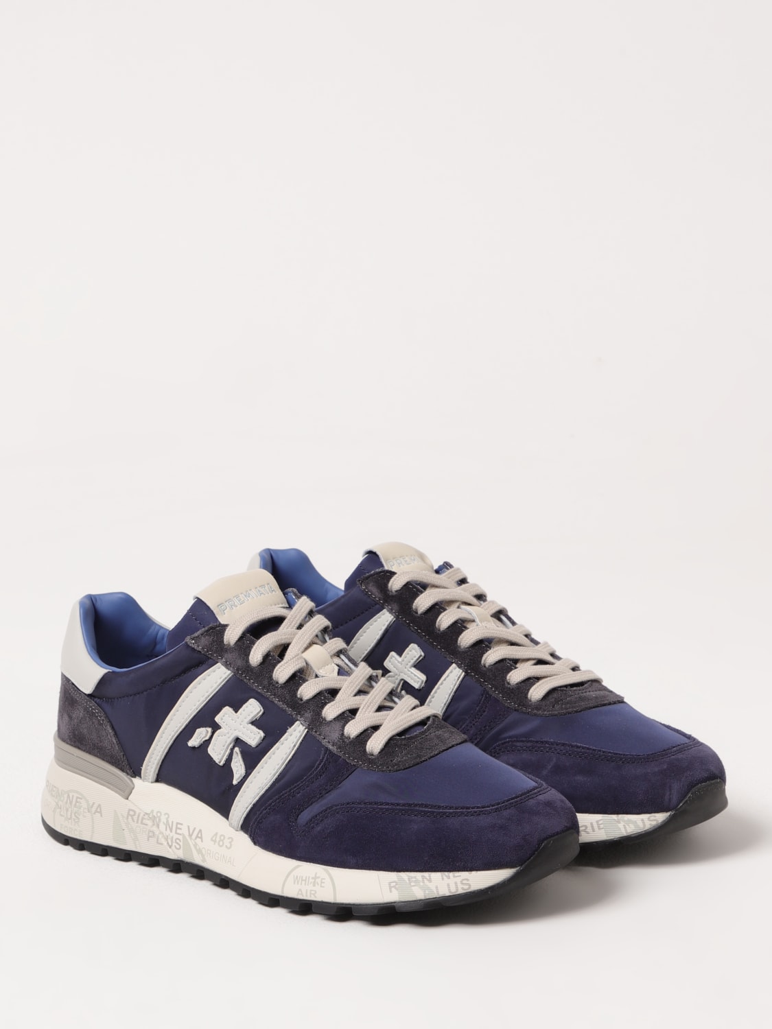 スニーカー PREMIATA Men Sneakers 419646 LANDER BLUE PREMIATA: Sneakers men - Blue | Premiata sneakers LANDER