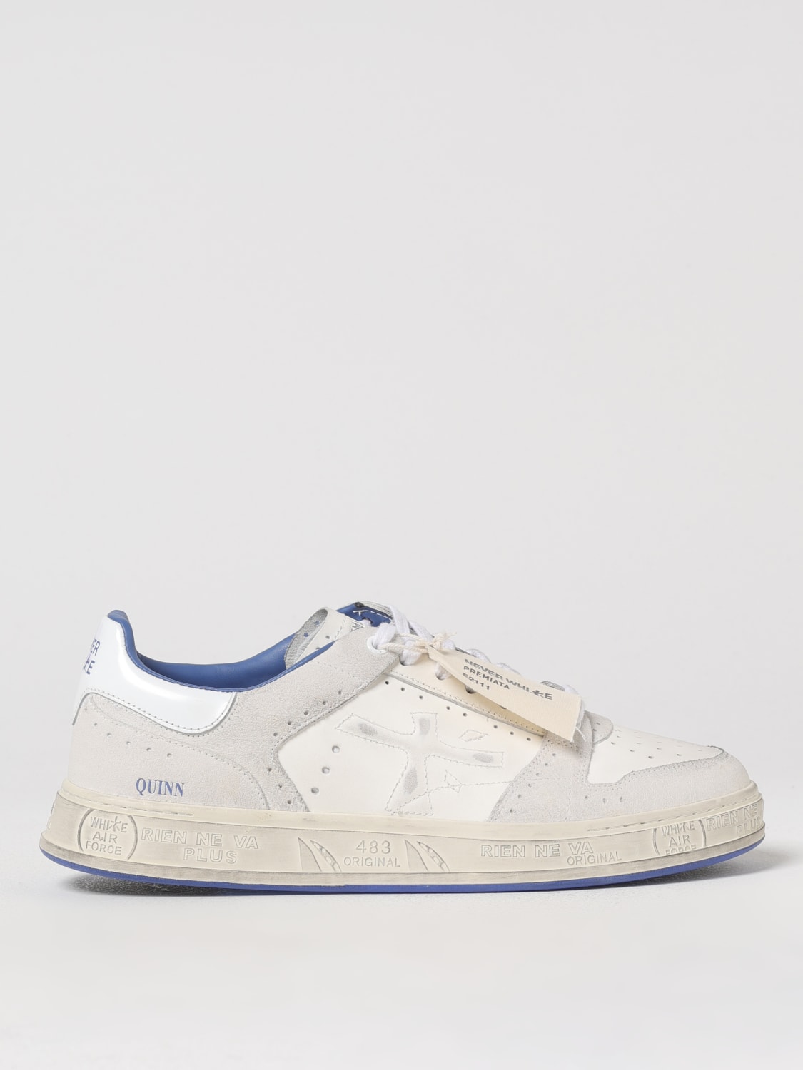 PREMIATA: Sneakers men - White | Premiata sneakers QUINN
