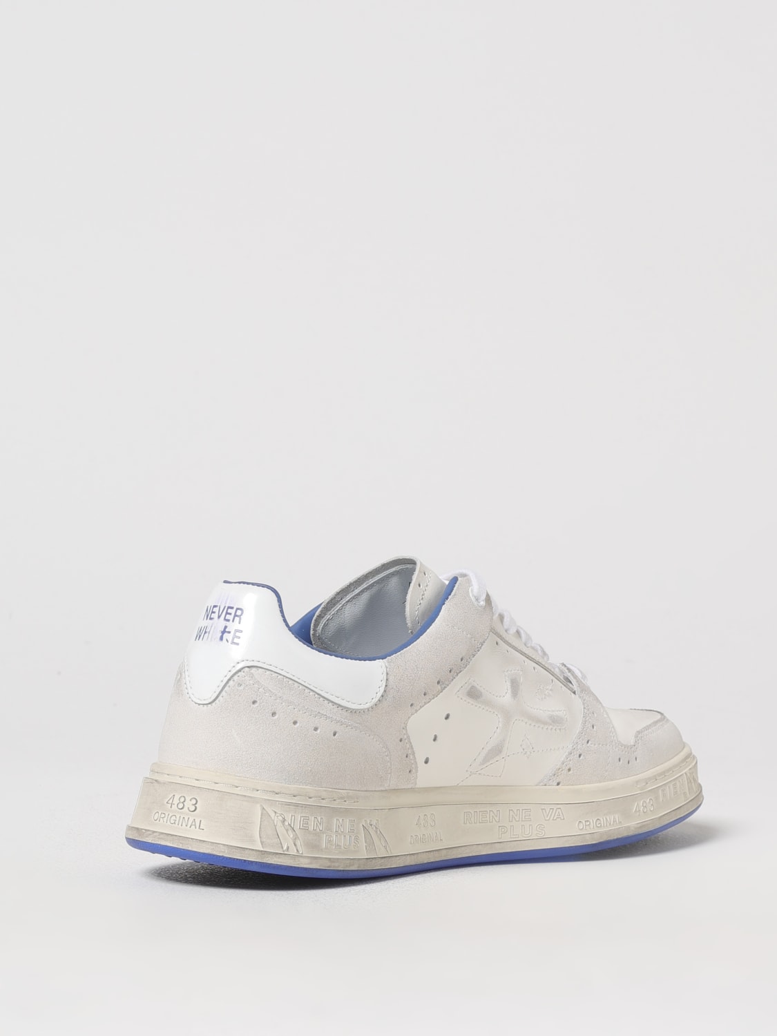 PREMIATA: Sneakers men - White | Premiata sneakers QUINN