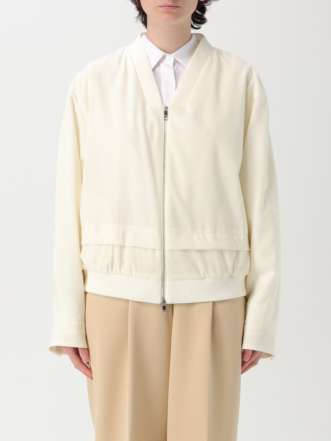 ジャケット BOSS Woman Jacket White 50531883 118 BOSS: Blazer woman - White | Boss jacket 50531883 online at