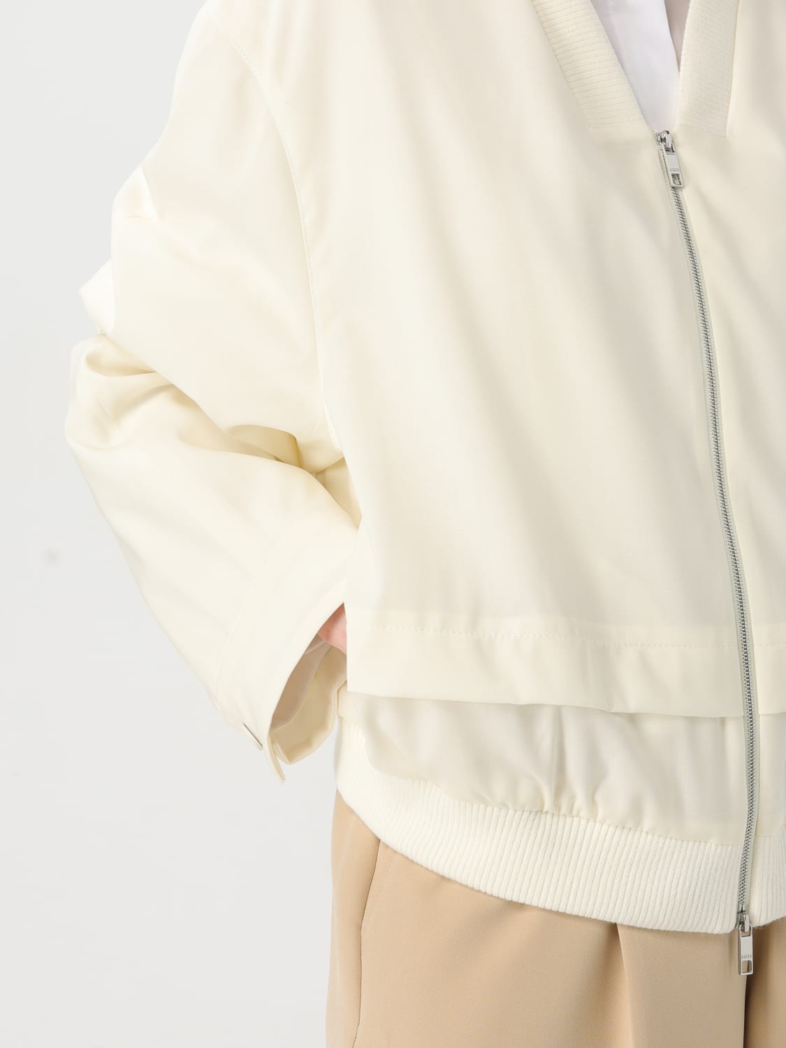 ジャケット BOSS Woman Jacket White 50531883 118 BOSS: Blazer woman - White | Boss jacket 50531883 online at