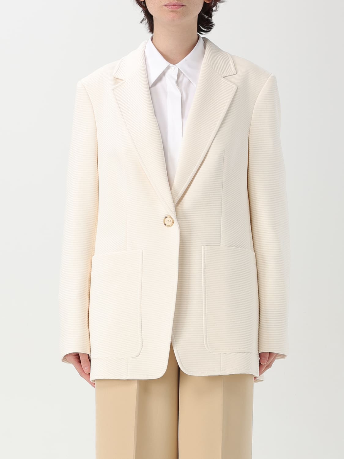 アウターその他 BOSS Woman Blazer White 50538626 118 BOSS: Blazer woman - White | Boss blazer 50538626 online at