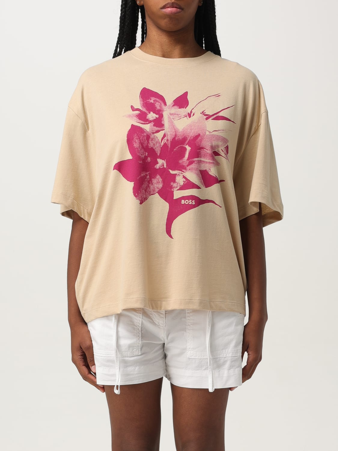 BOSS 売れ筋商品|||ボス Tシャツ トップス レディース T-shirts Beige hbna50537495_275_100?$