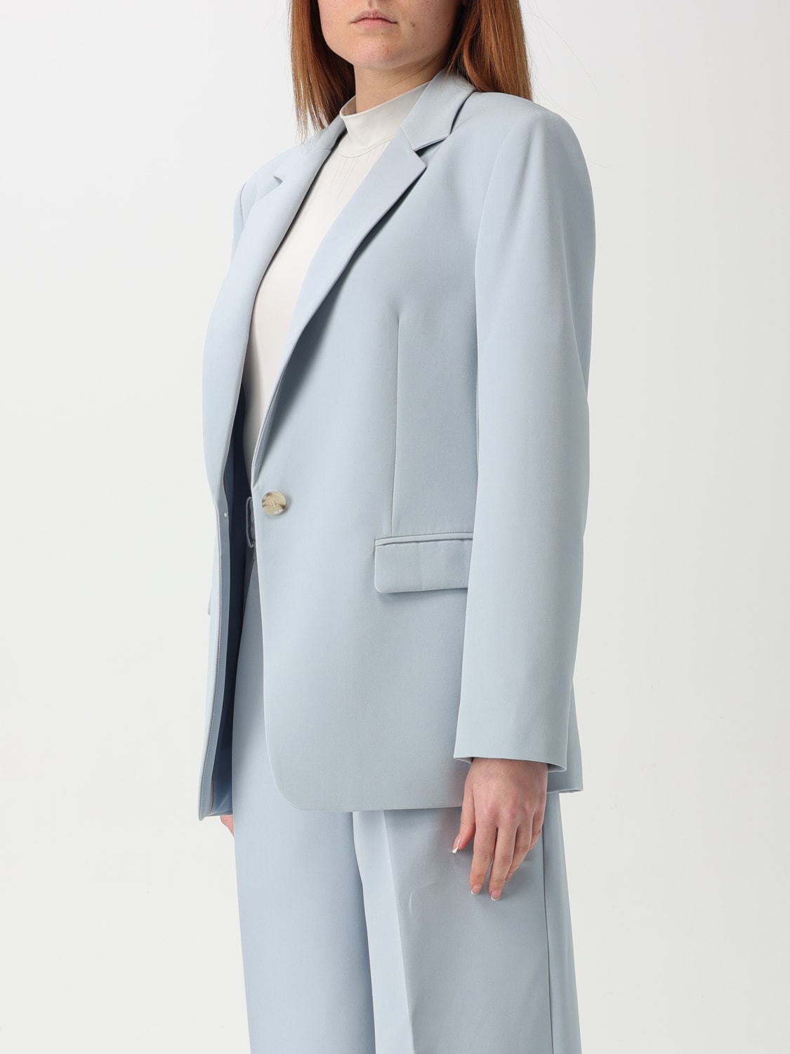 アウターその他 BOSS Woman Blazer Gnawed Blue 50534576 967 BOSS: Blazer woman - Gnawed Blue | Boss blazer 50535214