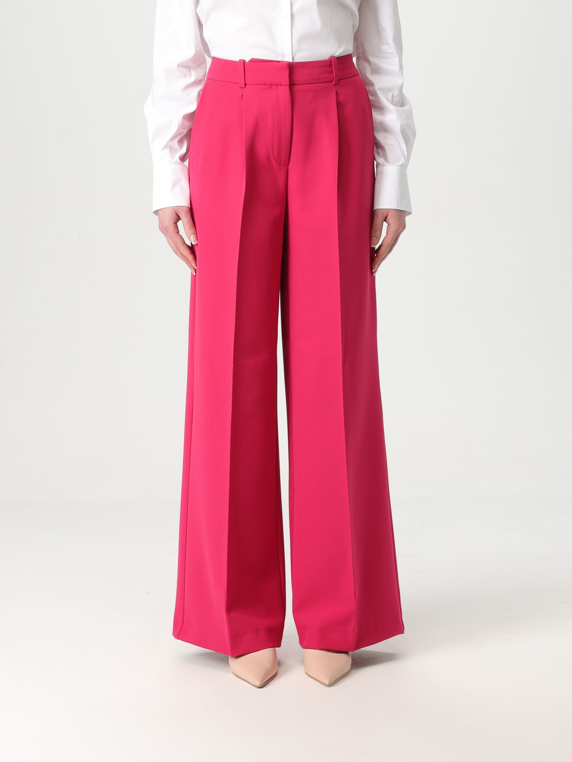 パンツ BOSS Woman Pants Pink 50535207 660 BOSS: Pants woman - Pink | Boss pants 50535207 online at