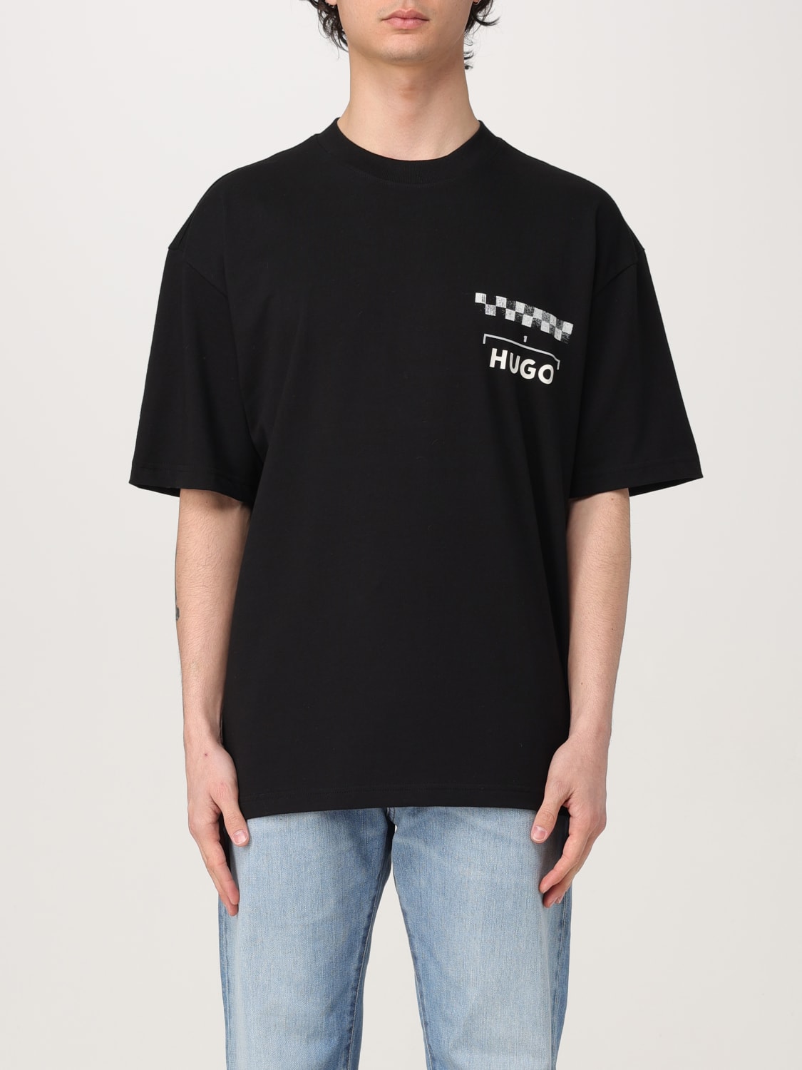 Tシャツ・カットソー HUGO Men T-shirt Natural 50531758 102 hugo t-shirt mandrallie - 50531758 102 Talla L