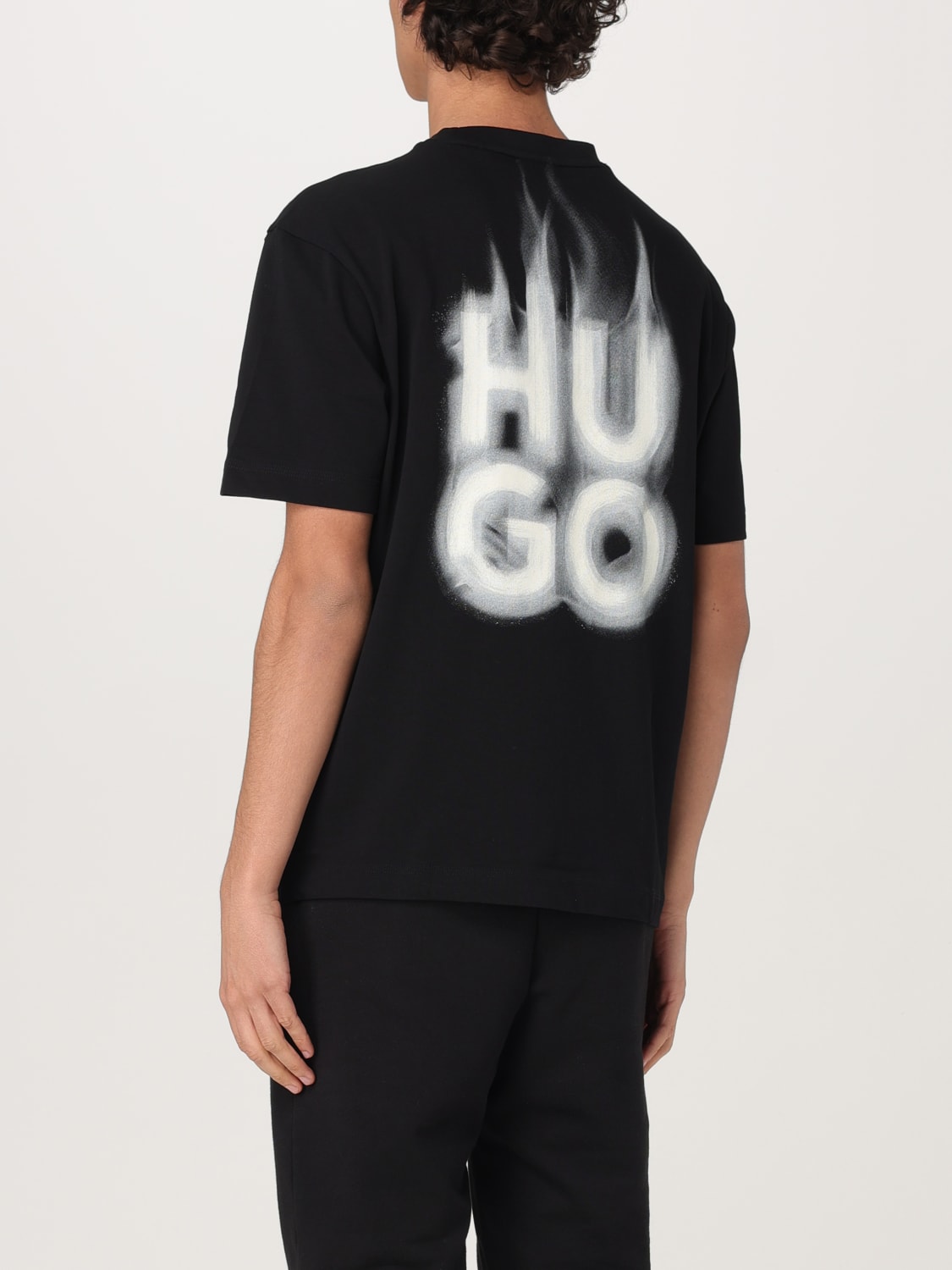 HUGO T-SHIRT: T-shirt men Hugo, Black - Img 2
