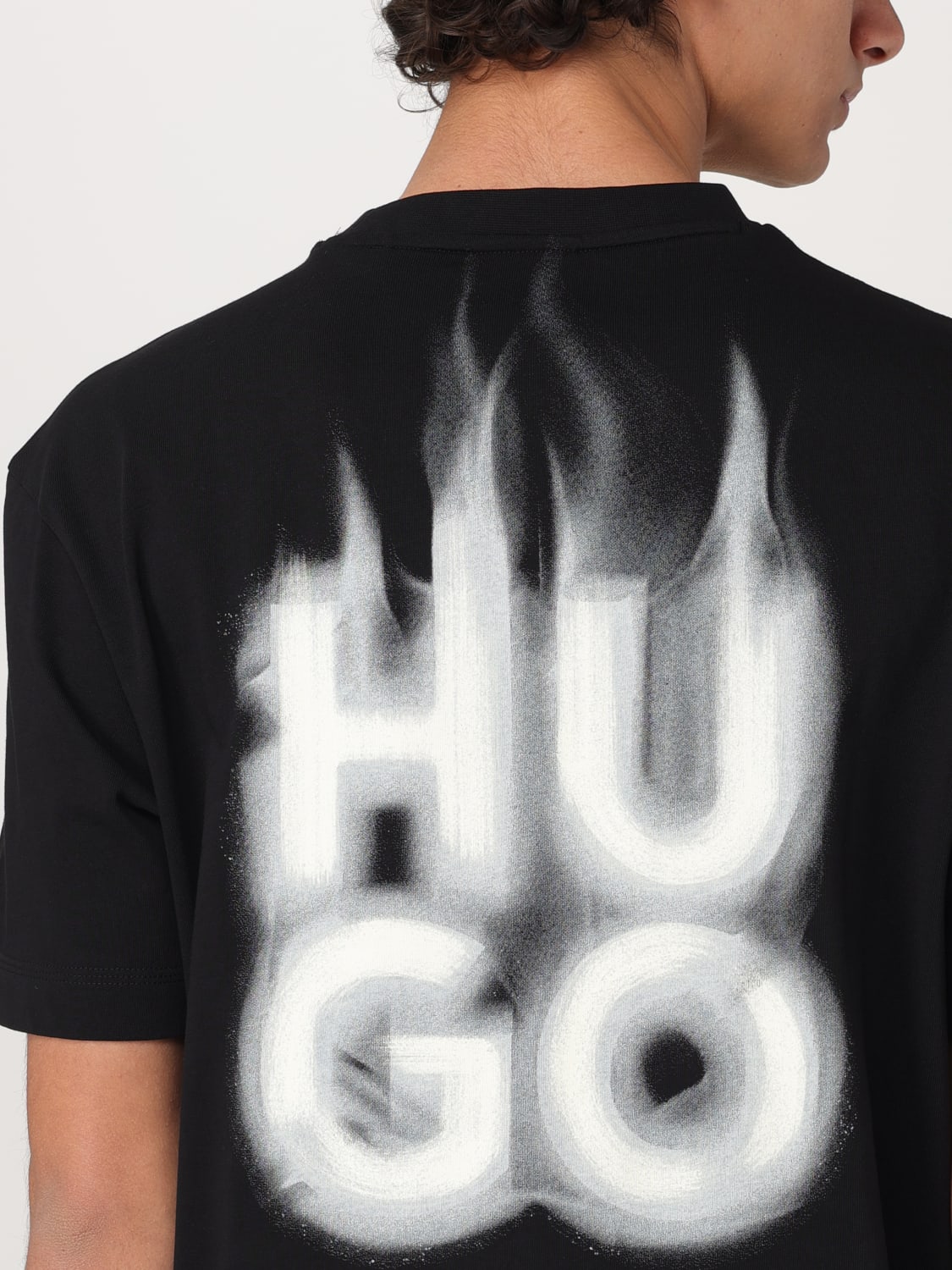 HUGO T-SHIRT: T-shirt men Hugo, Black - Img 3