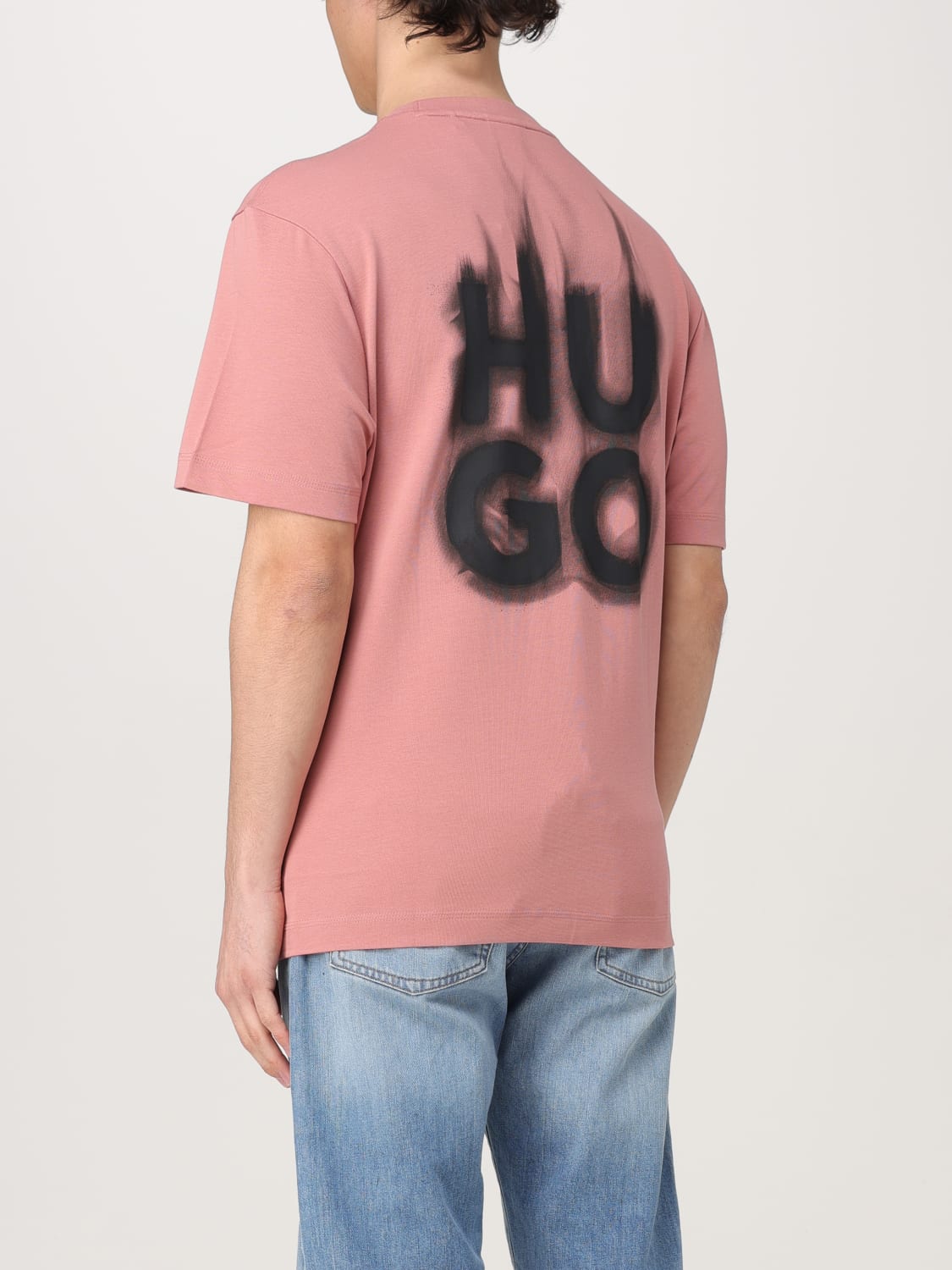 Tシャツ・カットソー HUGO Men T-shirt Pink 50530434 695 HUGO: T-shirt men - Pink | Hugo t-shirt 50530434 online at