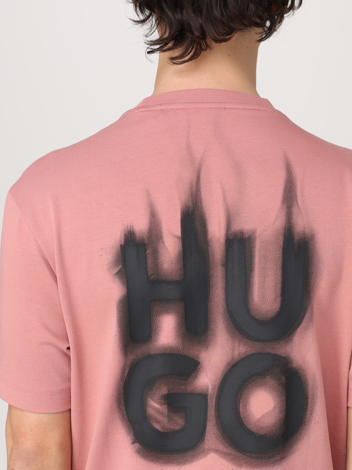 Tシャツ・カットソー HUGO Men T-shirt Pink 50530434 695 HUGO: T-shirt men - Pink | Hugo t-shirt 50530434 online at