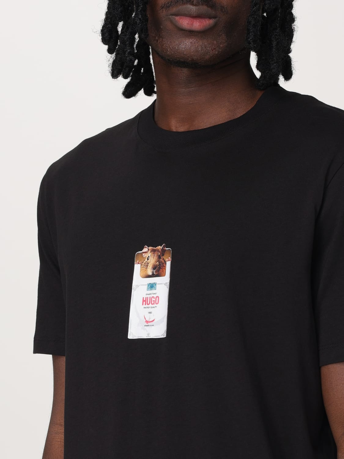 HUGO: T-shirt men - Black | Hugo t-shirt 50530683 online at