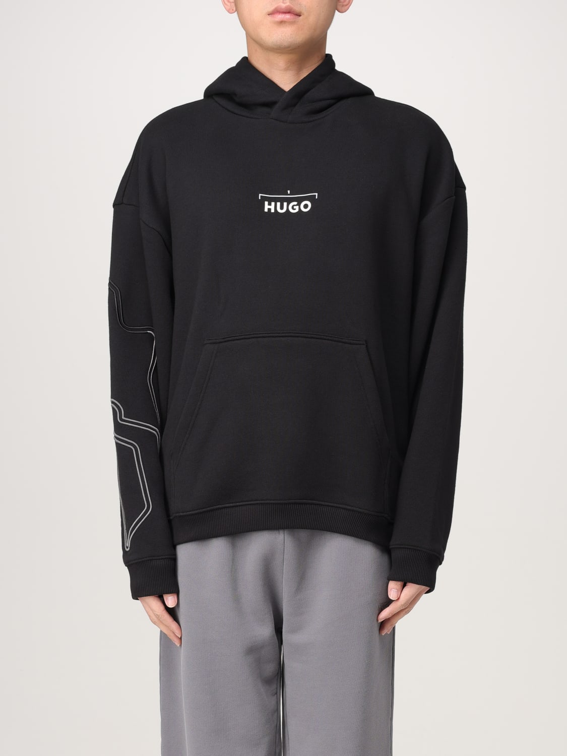 HUGO SWEATSHIRT: Sweatshirt men Hugo, Black - Img 1