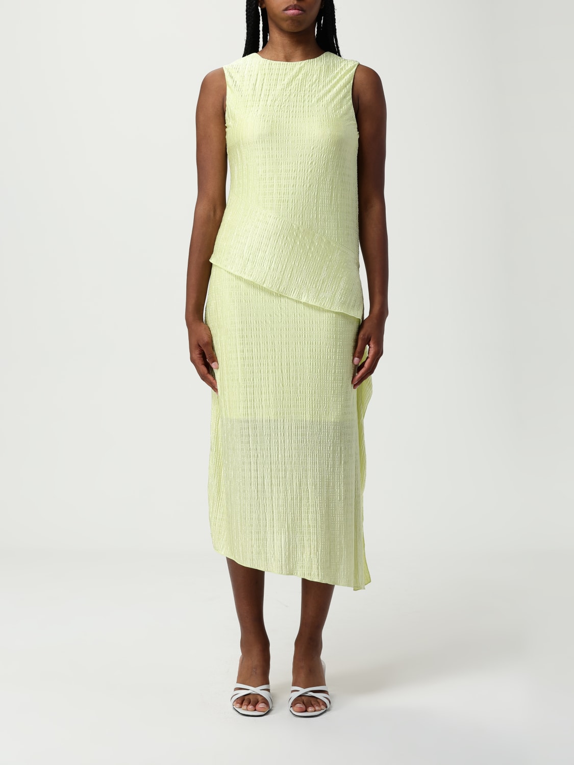 ワンピース BOSS Woman Dress Lime 50540848 320 BOSS: Dress woman - Lime | Boss dress 50540848 online at