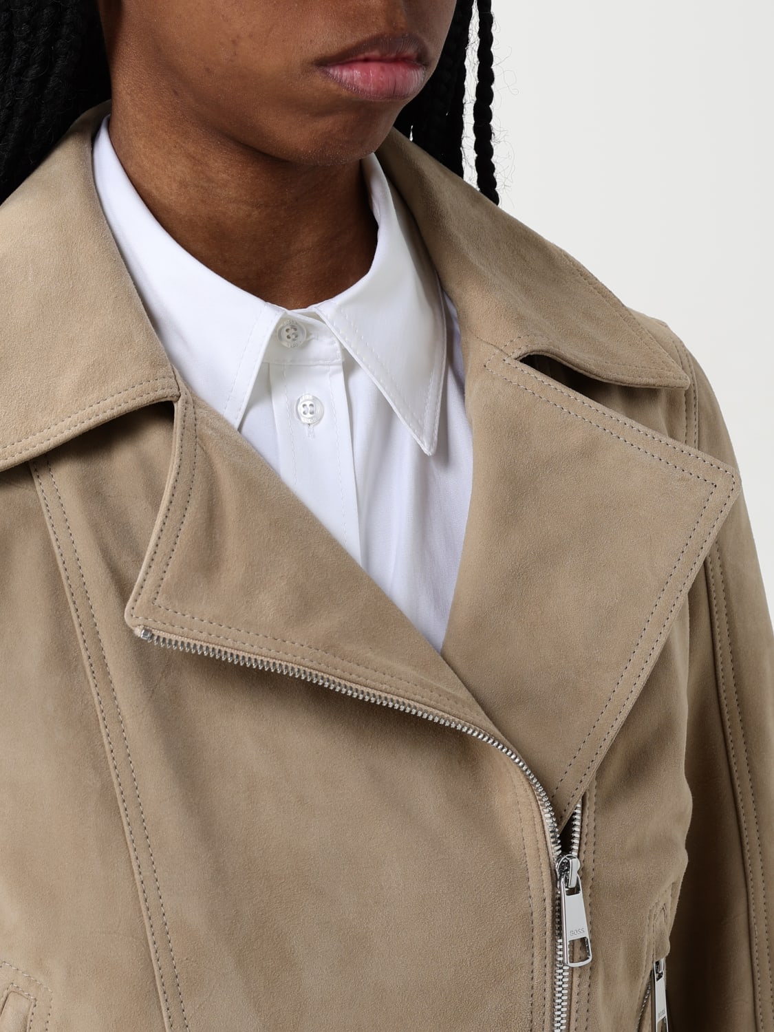 ジャケット BOSS Woman Jacket Beige 50539632 287 BOSS: Jacket woman - Beige | Boss jacket 50539632 online at
