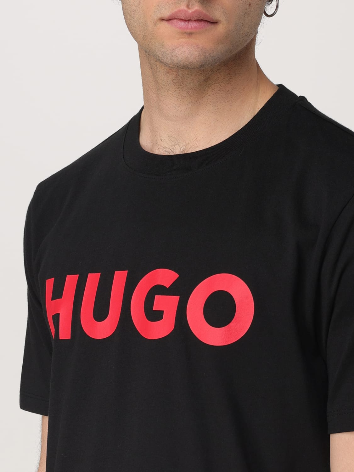 HUGO T-SHIRT: T-shirt men Hugo, Black - Img 3