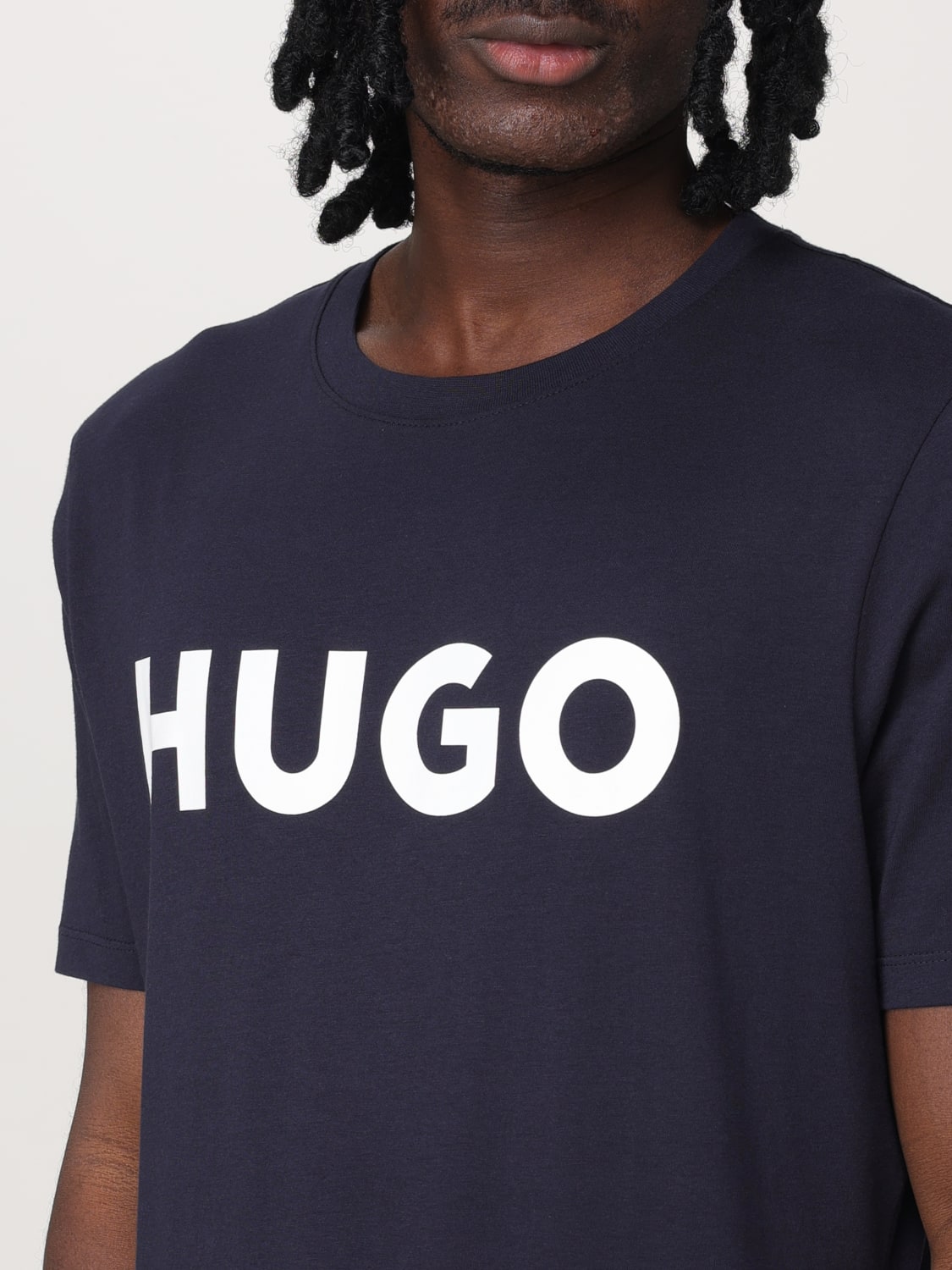 HUGO T-SHIRT: T-shirt men Hugo, Blue - Img 3