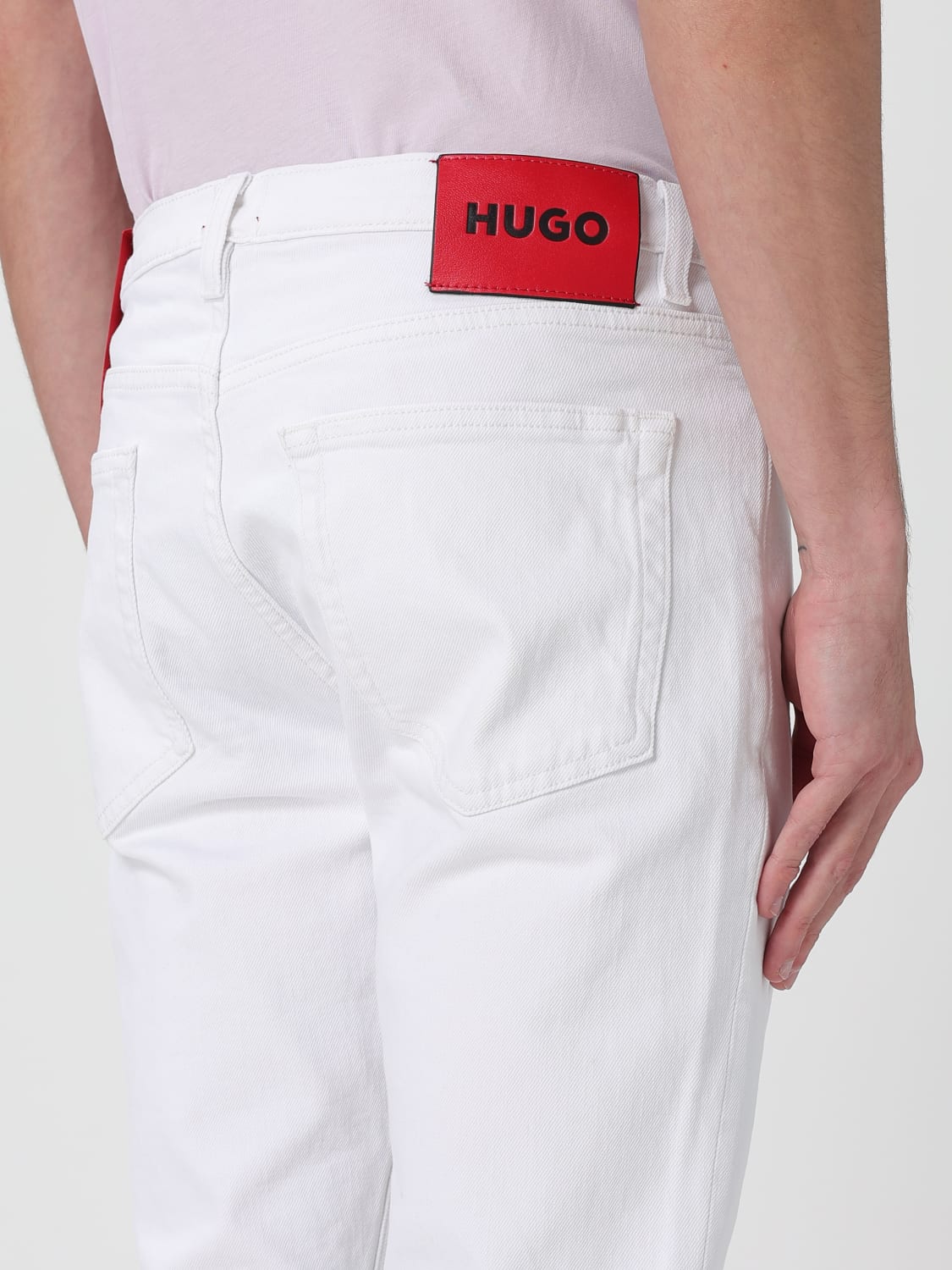 HUGO JEANS: Jeans men Hugo, White - Img 3