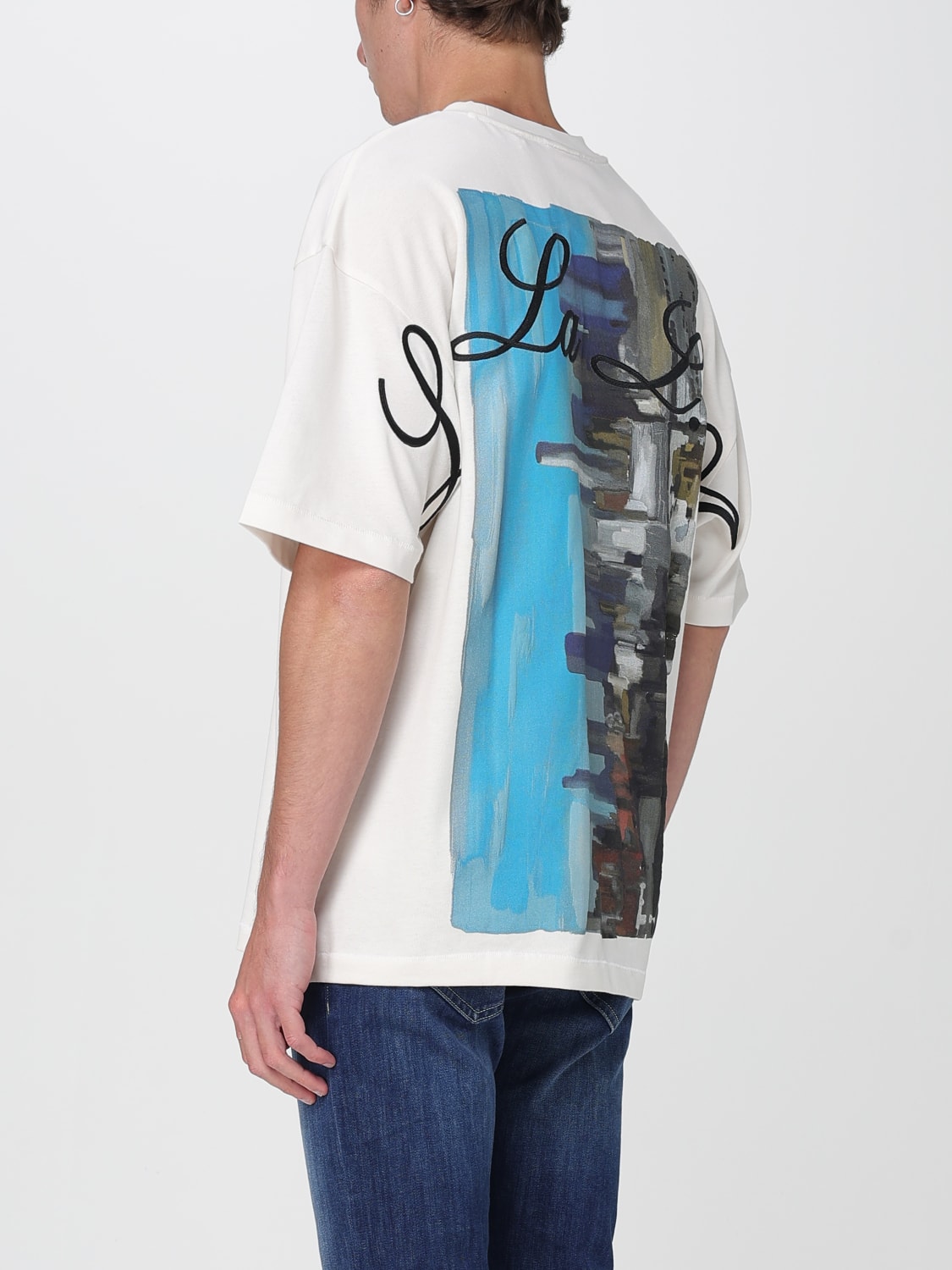 Tシャツ・カットソー HUGO Men T-shirt Natural 50538958 102 HUGO: T-shirt men - Natural | Hugo t-shirt 50538958 online
