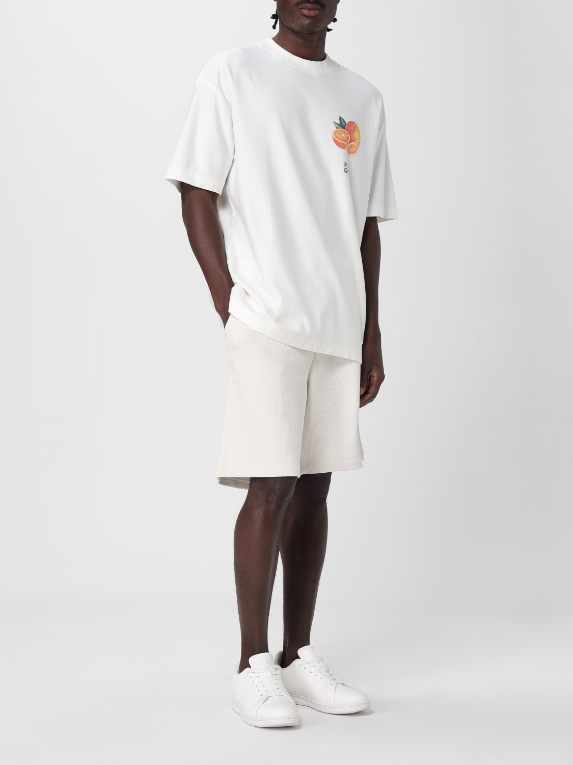 HUGO T-SHIRT: T-shirt men Hugo, Natural - Img 2