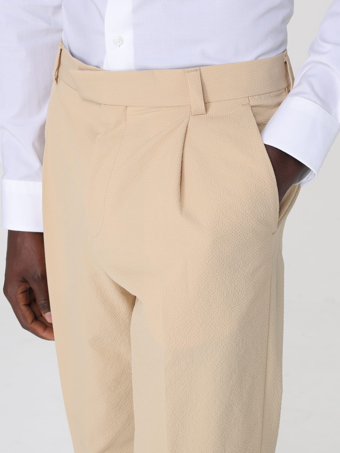 HUGO PANTS: Pants men Hugo, Beige - Img 3