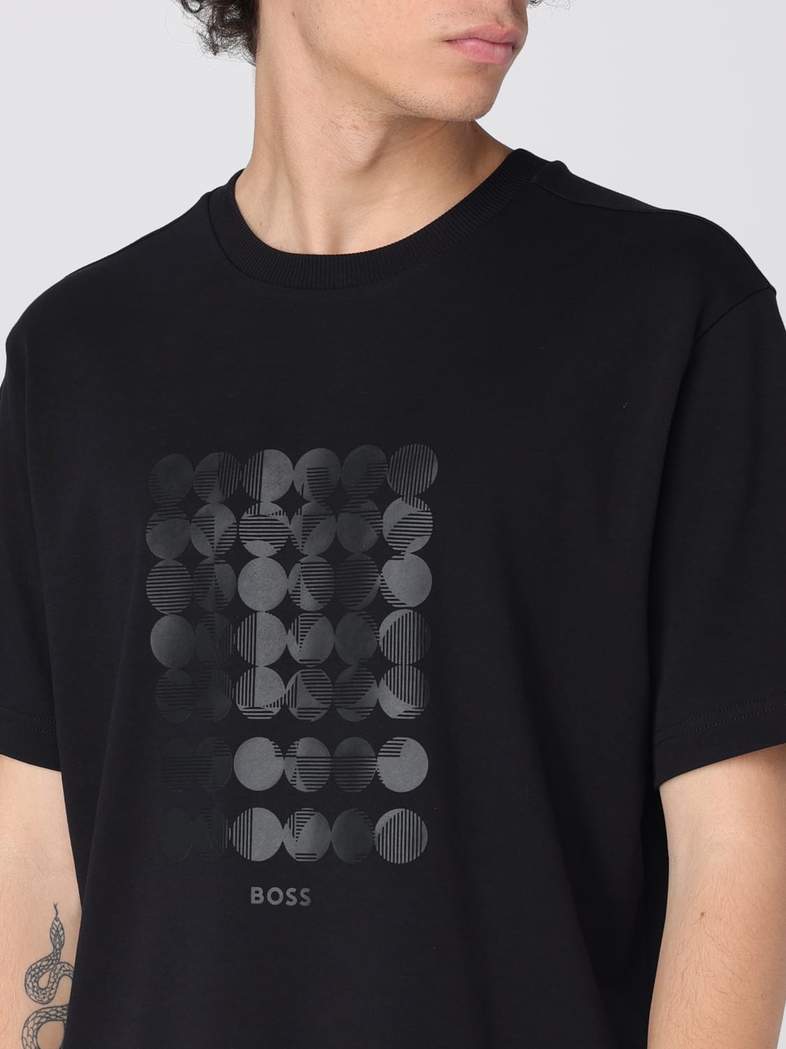 Tシャツ・カットソー BOSS Men T-shirt Black 50537845 001 BOSS: T-shirt men - Black | Boss t-shirt 50537845 online at