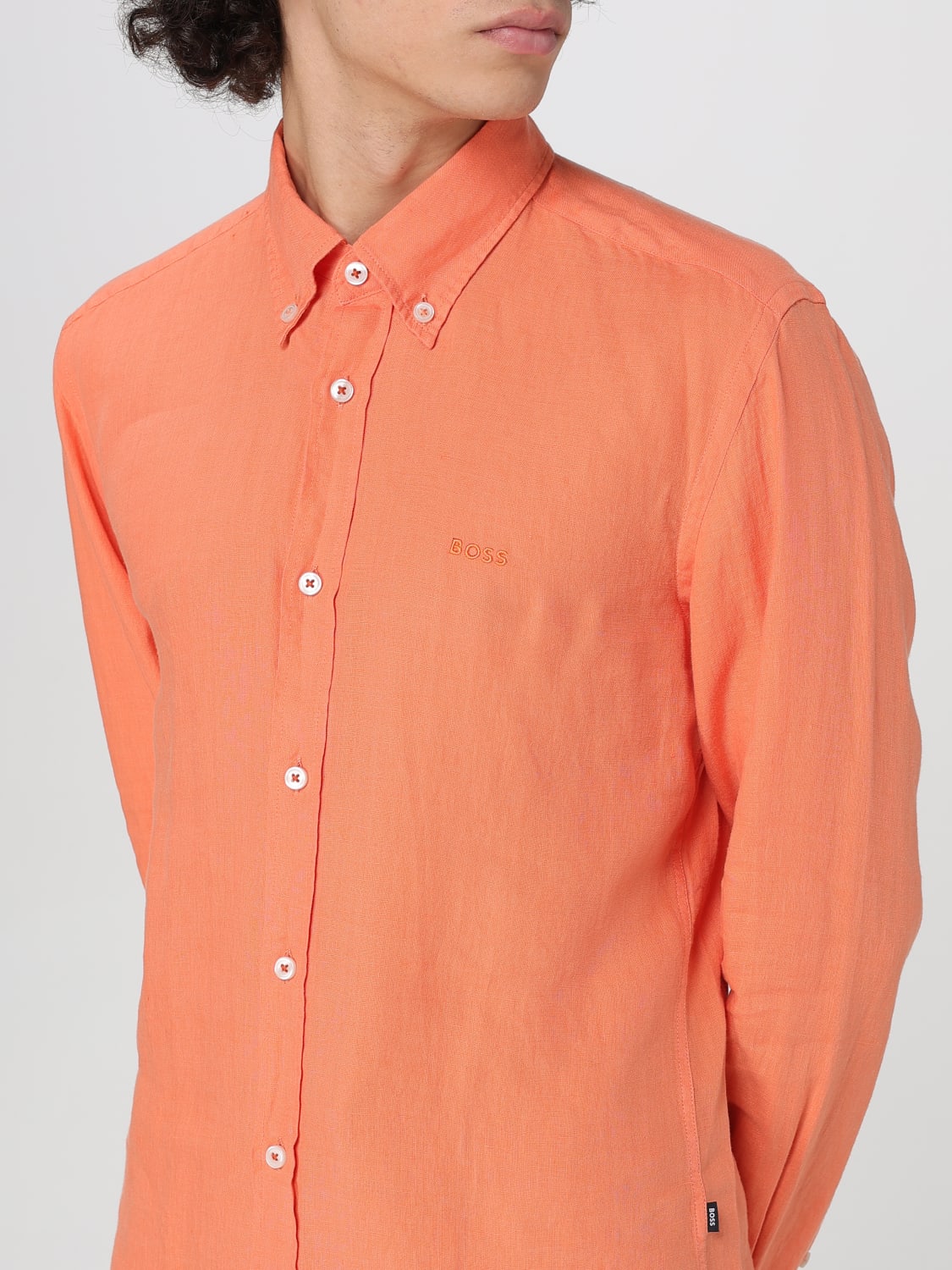 BOSS 衬衫: 衬衫 男士 Boss, 橙色 - Img 3