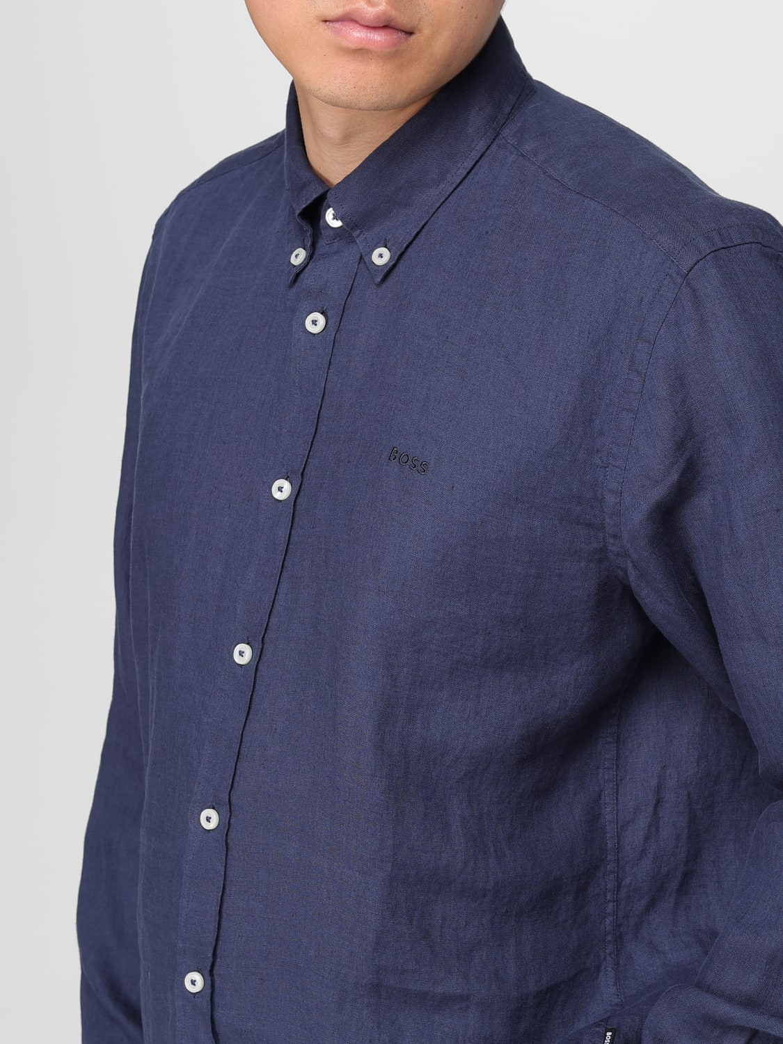 BOSS SHIRT: Shirt men Boss, Blue - Img 3