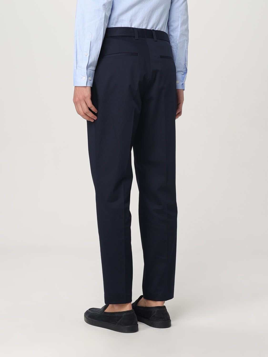 BOSS PANTALONI: Pantalone classico Boss in gabardine di lana , Blue - Img 3