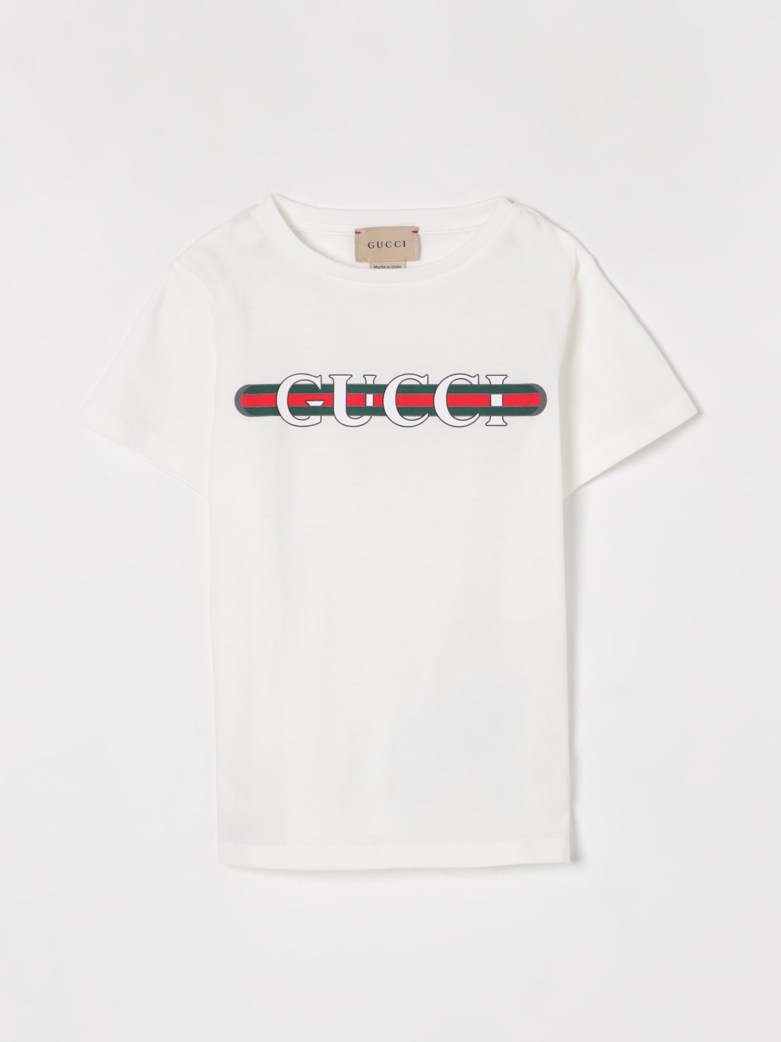 GUCCI T-SHIRT: T-shirt kinder Gucci, Weiß - Img 1