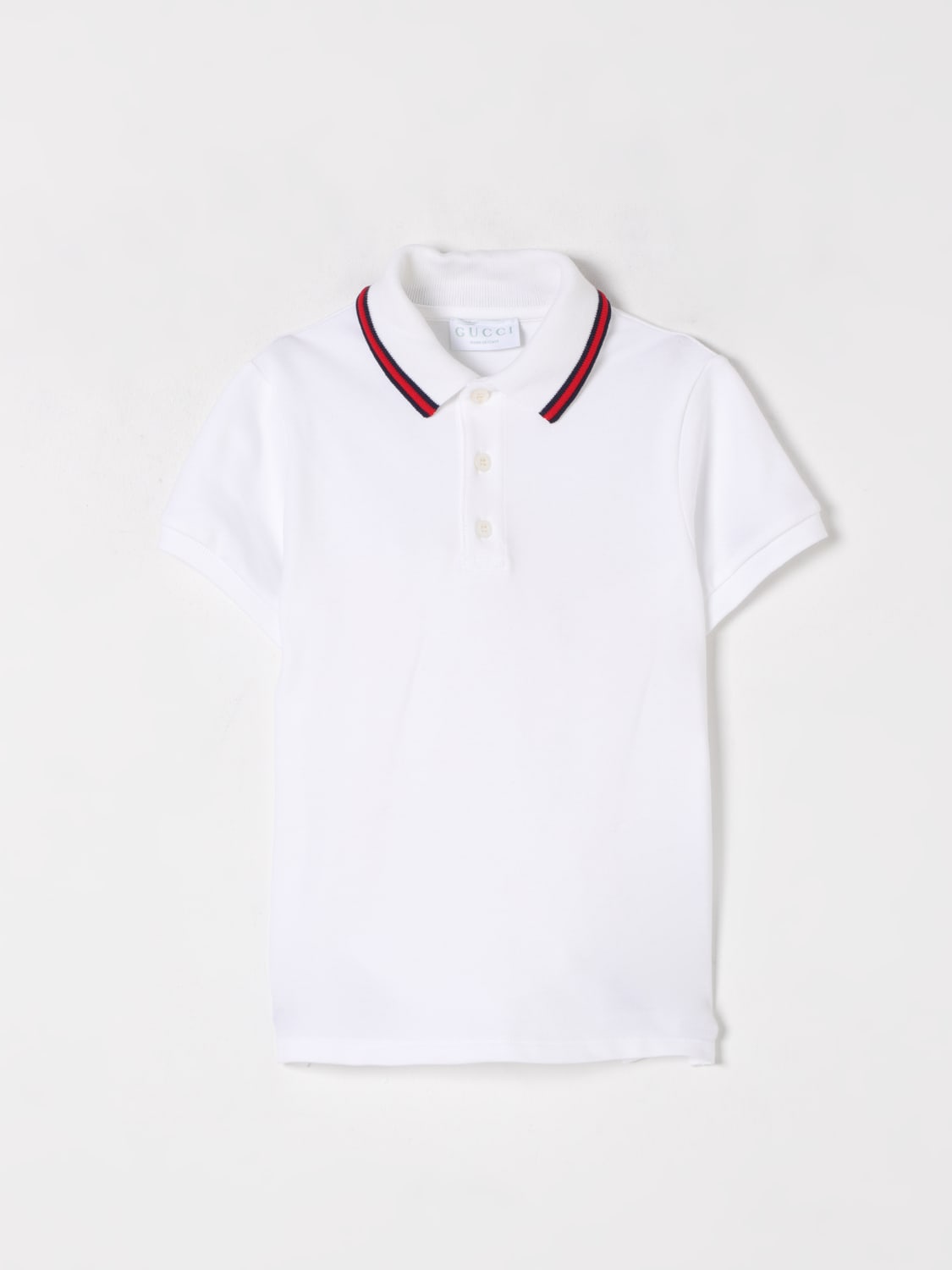 GUCCI POLO: Polo kinder Gucci, Weiß - Img 1