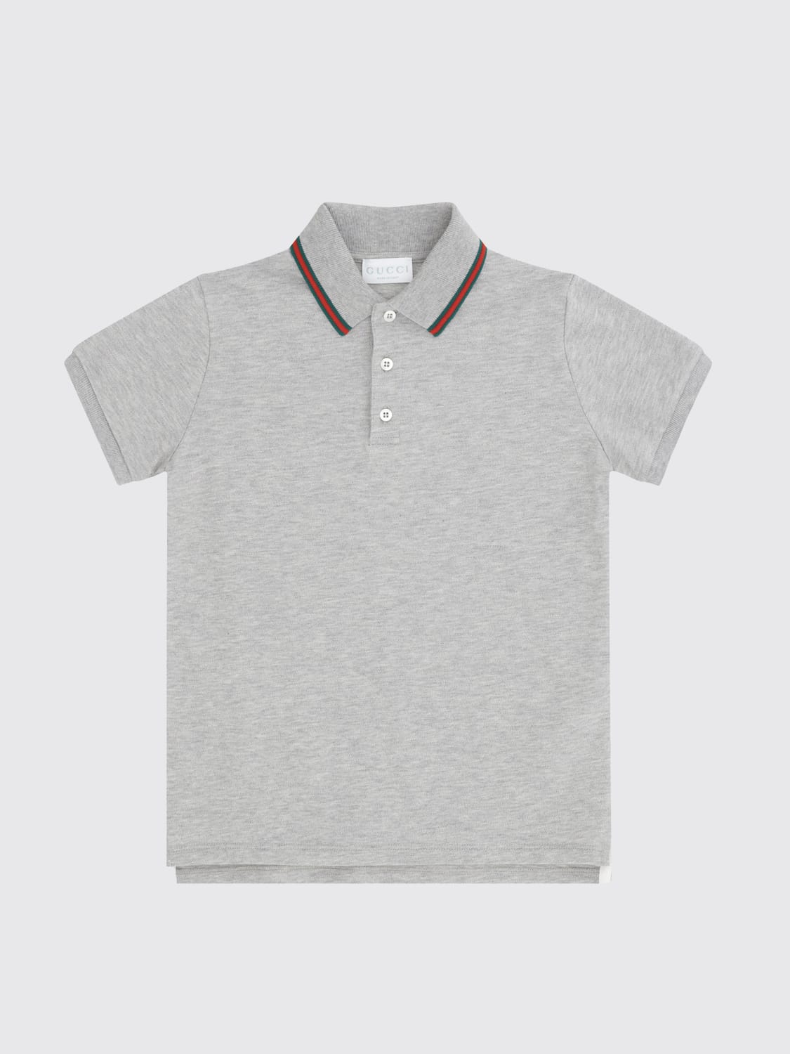 GUCCI POLO: Polo kinder Gucci, Grau - Img 1