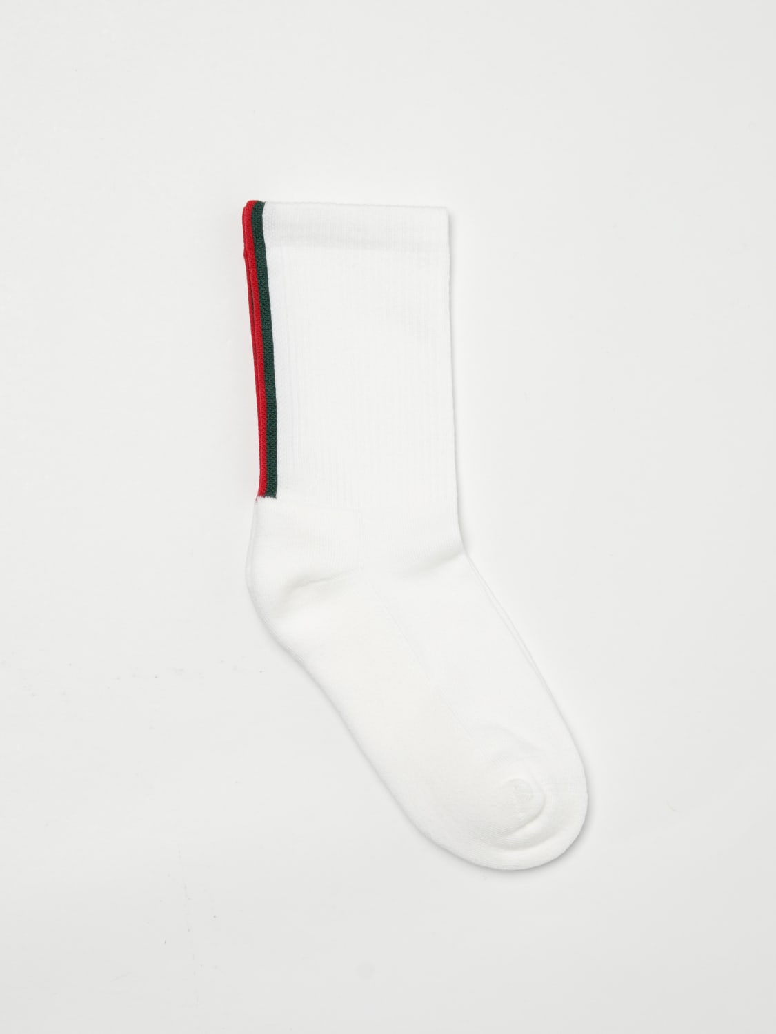 GUCCI CALZE: Calze Web Gucci in cotone stretch , Bianco - Img 1