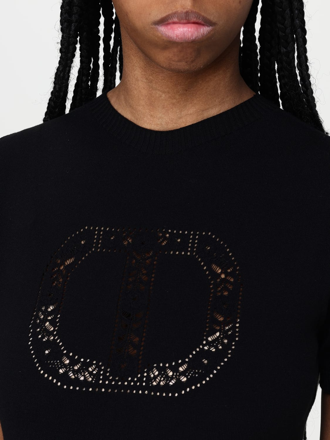 TWINSET SWEATER: Sweater woman Twinset, Black - Img 3