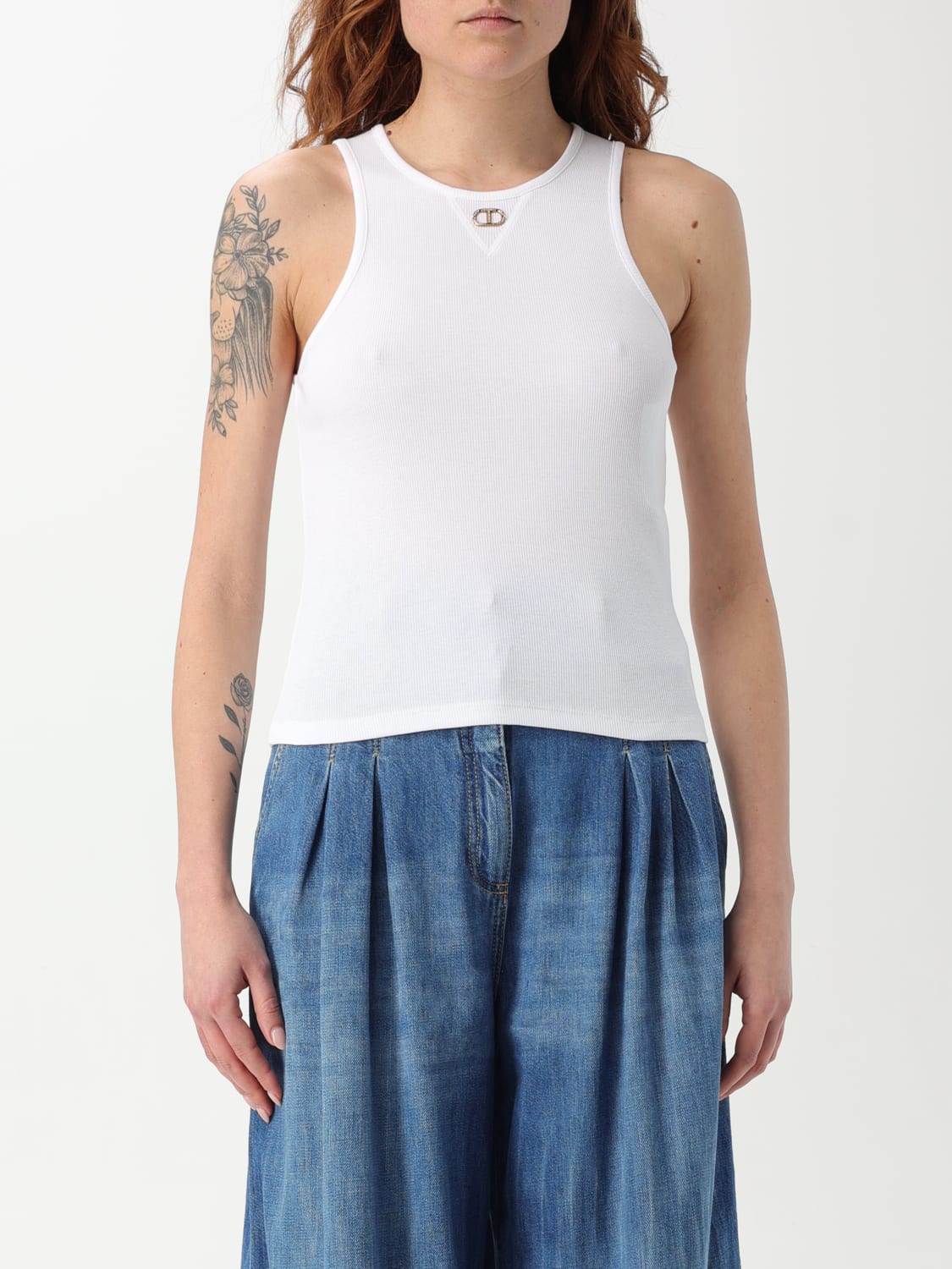 TWINSET TOP: Top damen Twinset, Weiß - Img 1