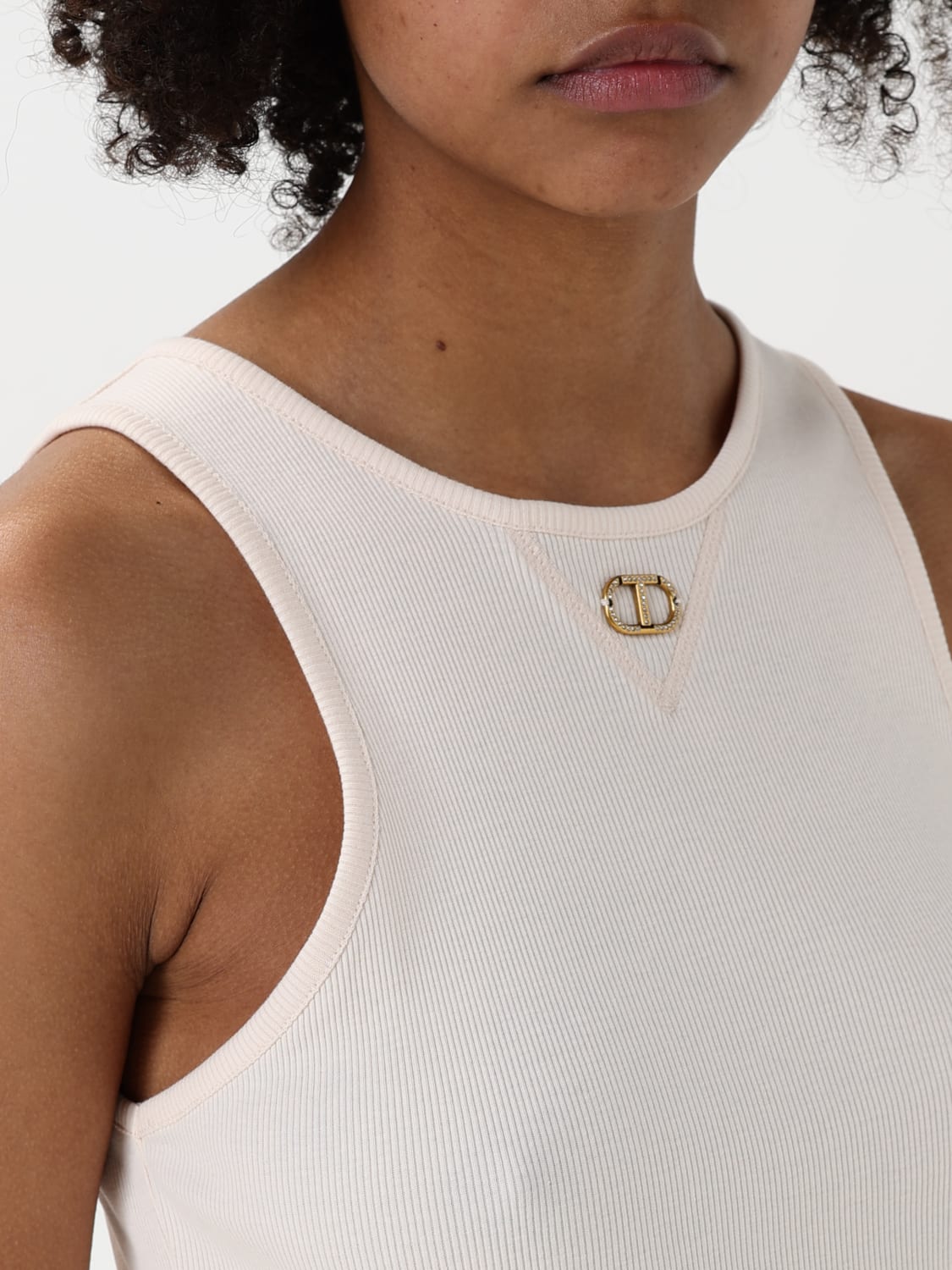 TWINSET TOP: Top femme Twinset, Rose - Img 4