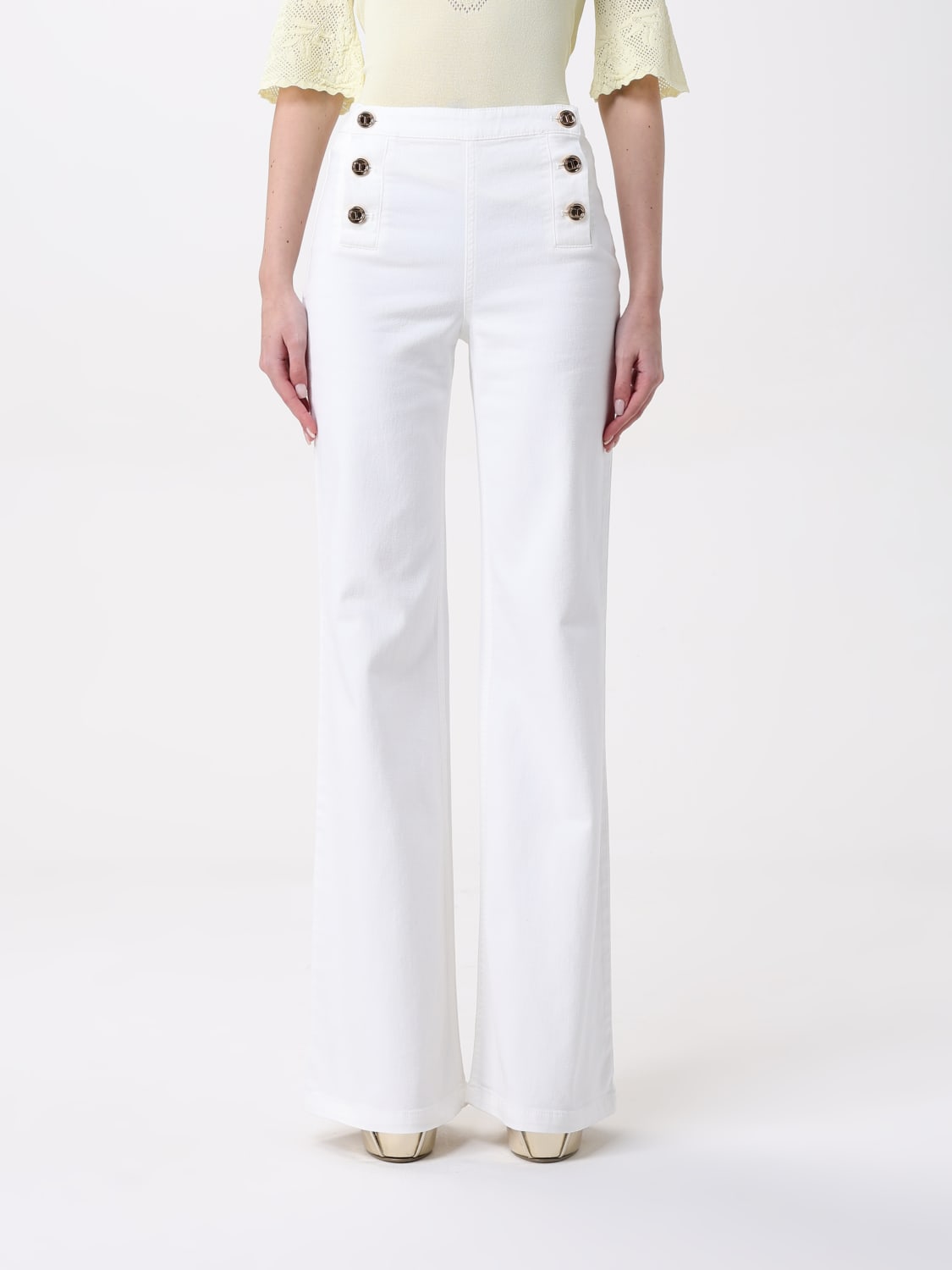 TWINSET PANTALON: Pantalon femme Twinset, Glace - Img 1