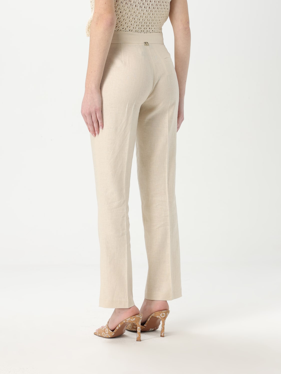 TWINSET PANTALON: Pantalon femme Twinset, Perle - Img 2