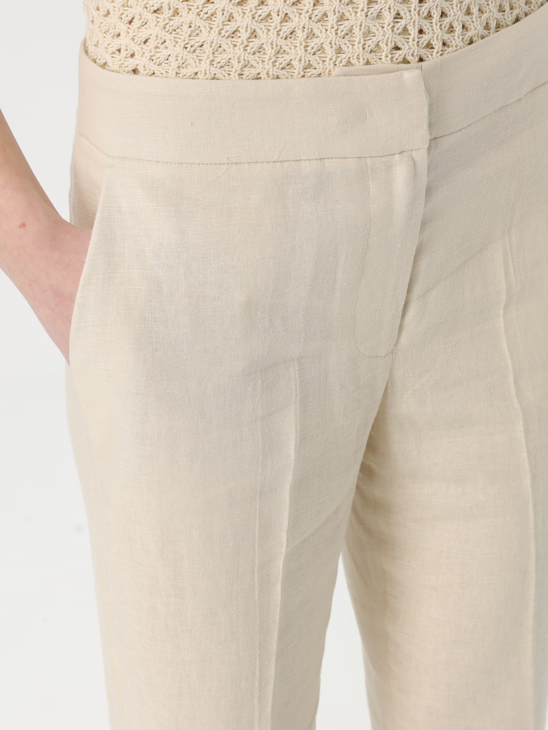 TWINSET PANTALON: Pantalon femme Twinset, Perle - Img 3